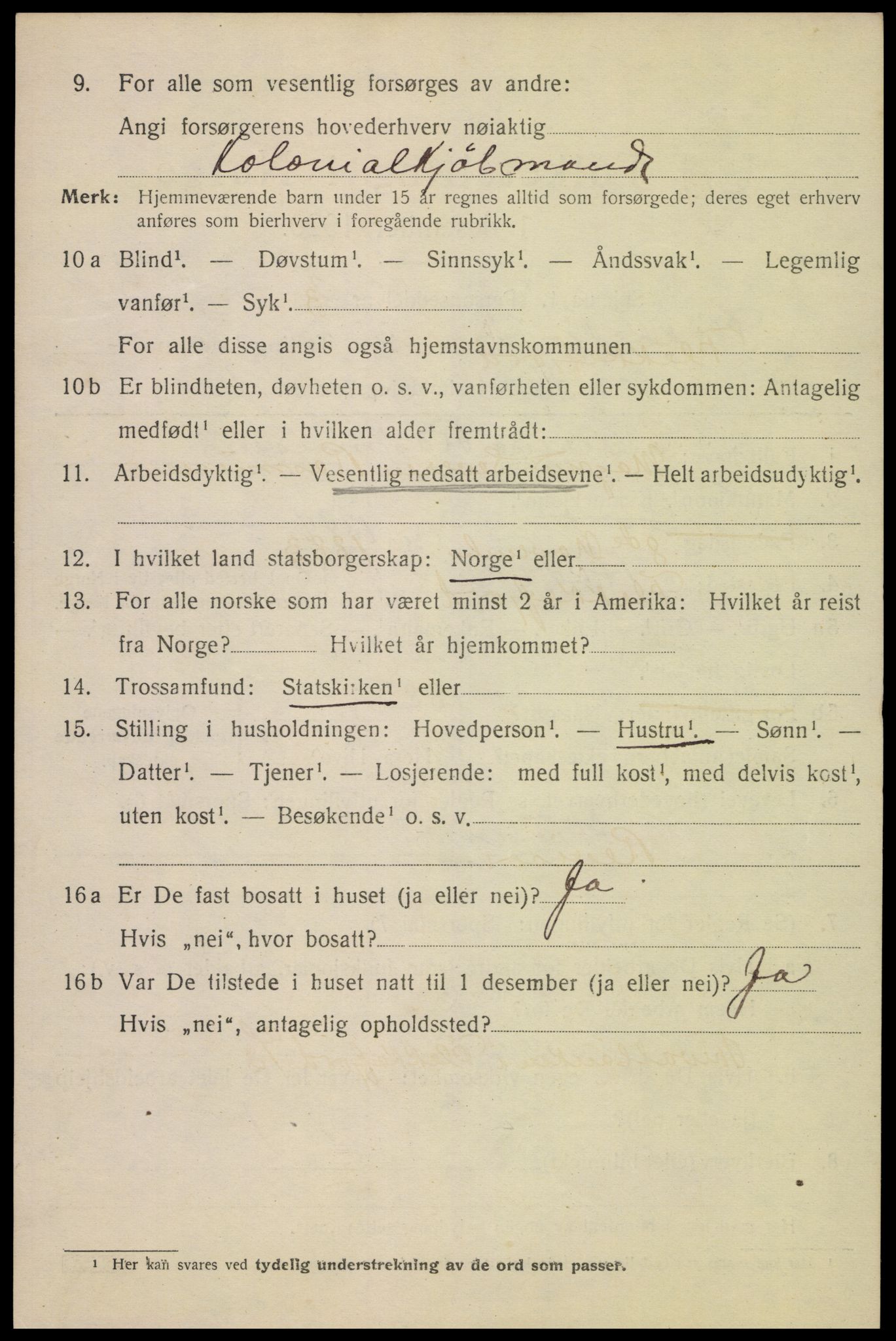 SAK, Folketelling 1920 for 1004 Flekkefjord kjøpstad, 1920, s. 5739