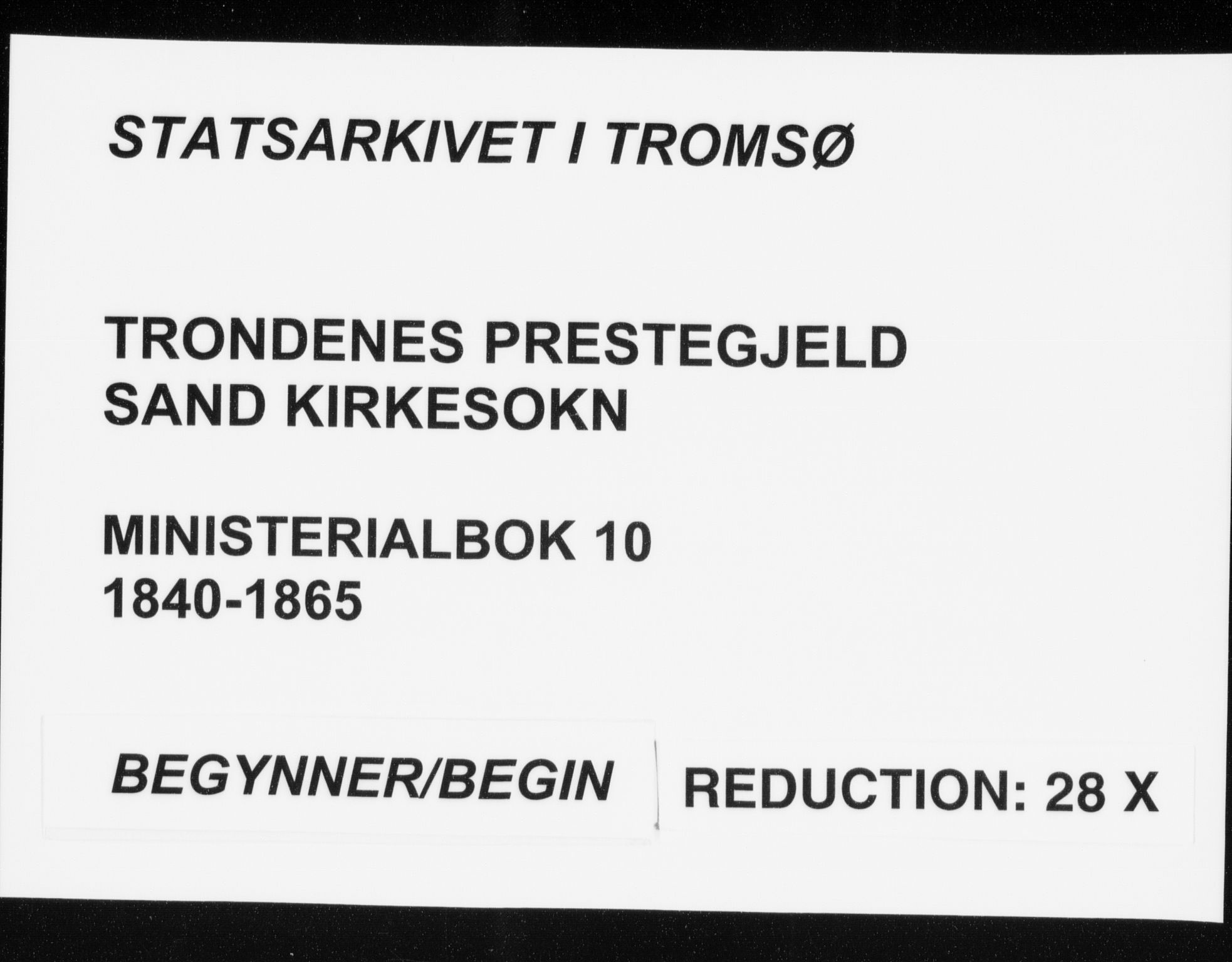 Trondenes sokneprestkontor, SATØ/S-1319/H/Ha/L0010kirke: Ministerialbok nr. 10, 1840-1865