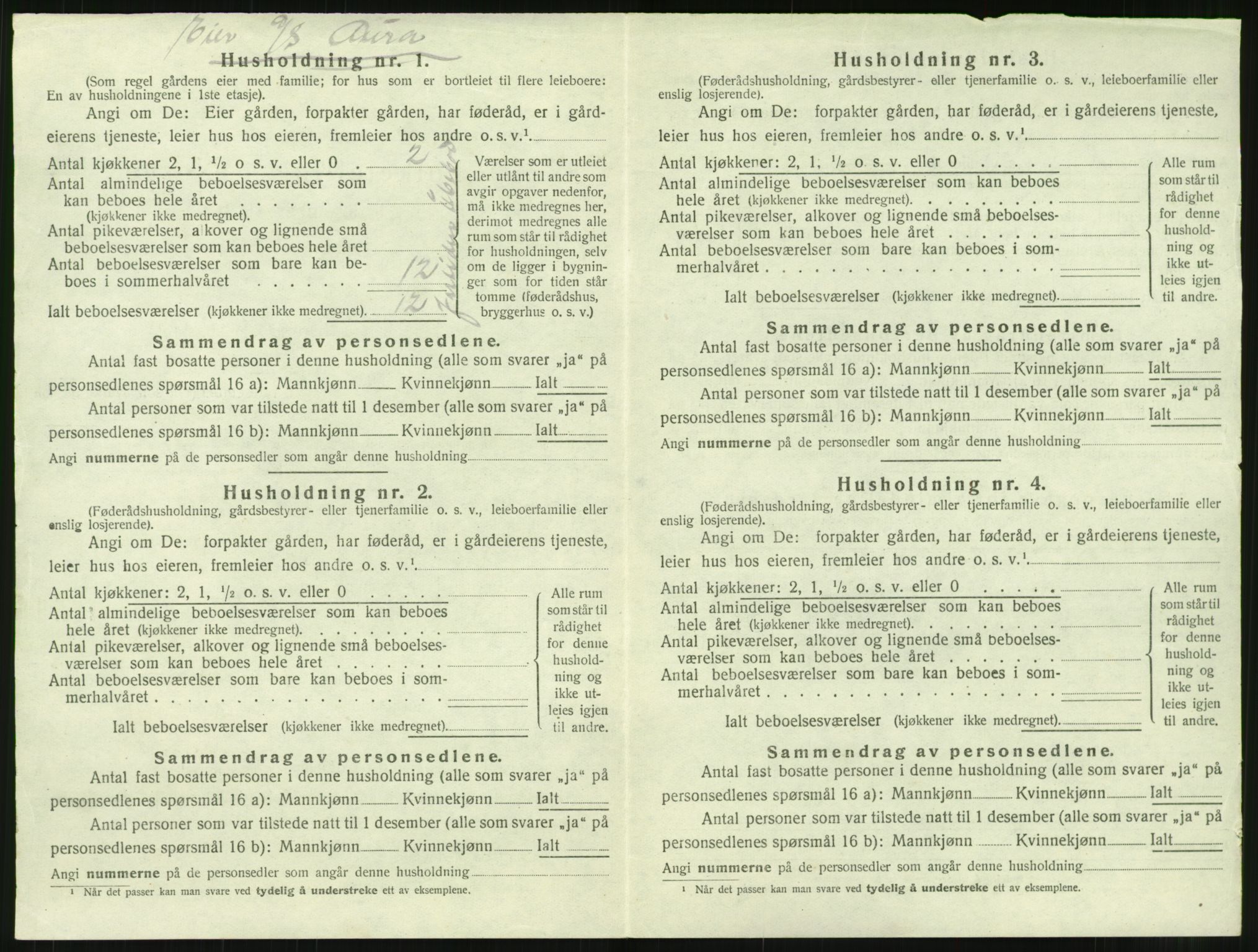 SAT, Folketelling 1920 for 1563 Sunndal herred, 1920, s. 285