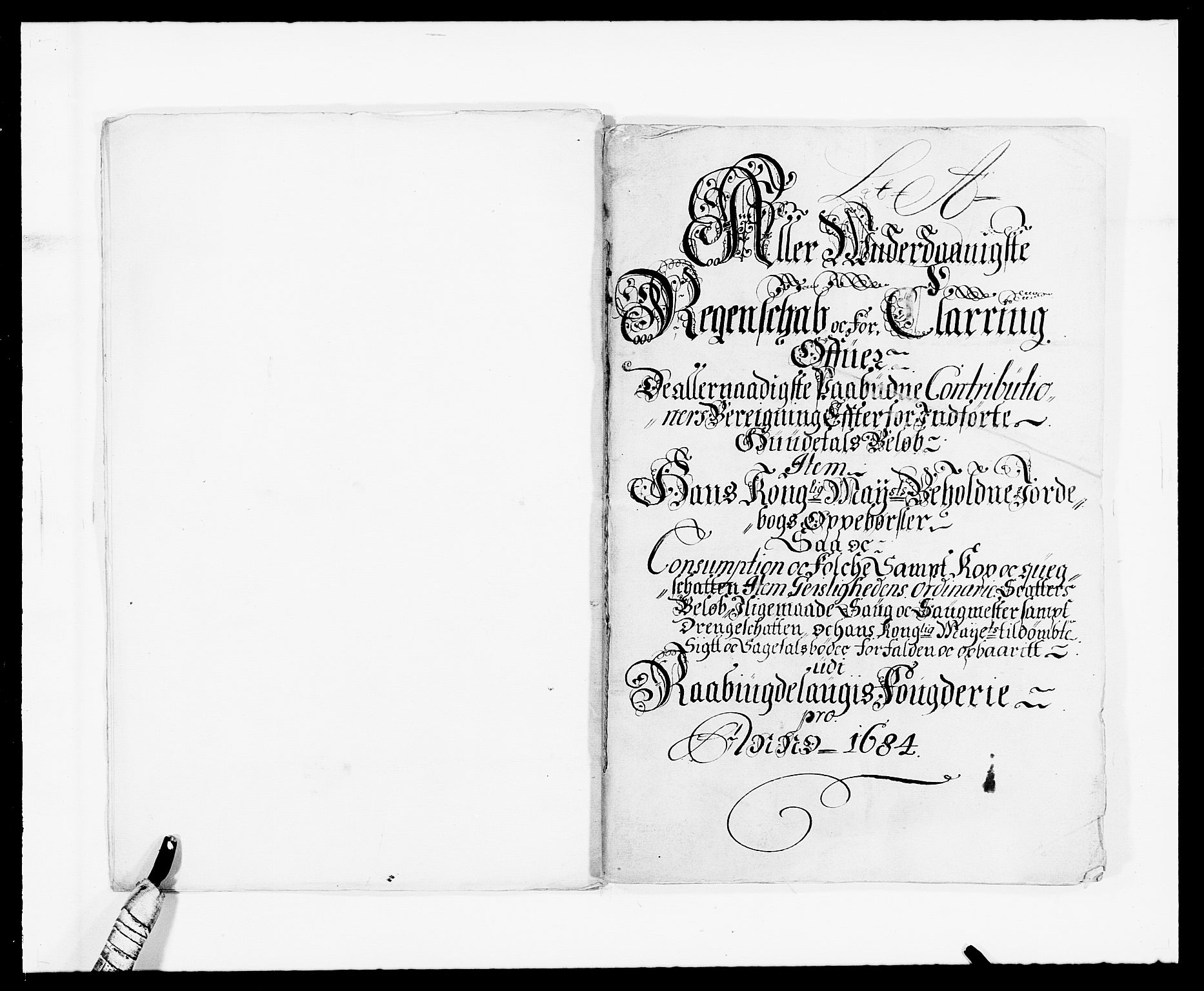 Rentekammeret inntil 1814, Reviderte regnskaper, Fogderegnskap, RA/EA-4092/R40/L2439: Fogderegnskap Råbyggelag, 1684-1685, s. 7