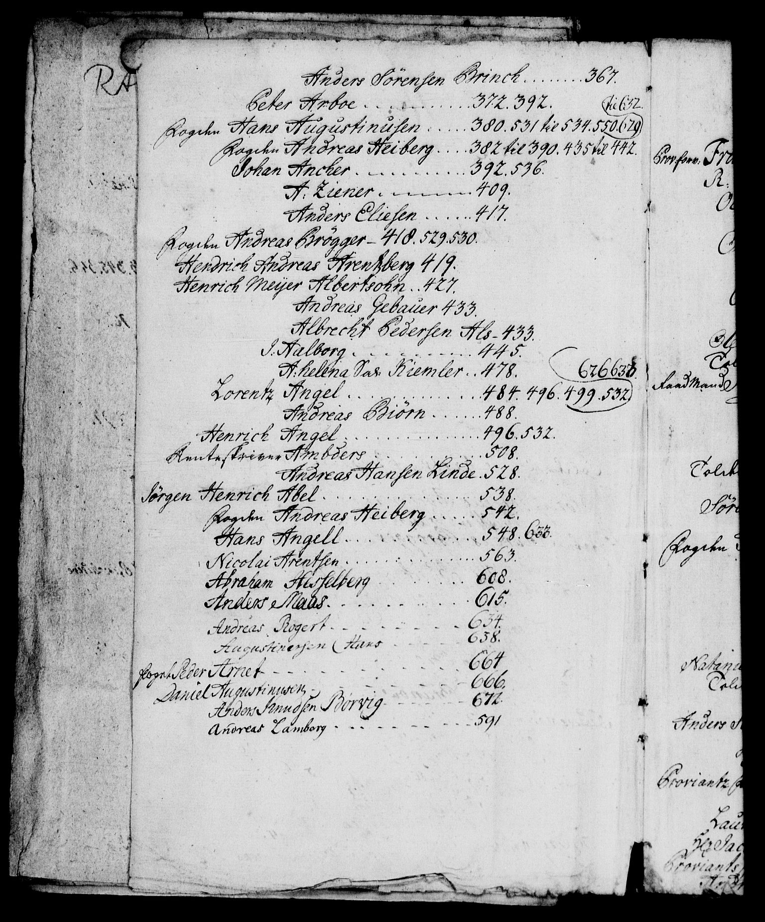 Rentekammeret, Kammerkanselliet, AV/RA-EA-3111/G/Gh/Ghd/L0003: Kausjonsprotokoll med register (merket RK 53.41), 1732-1744