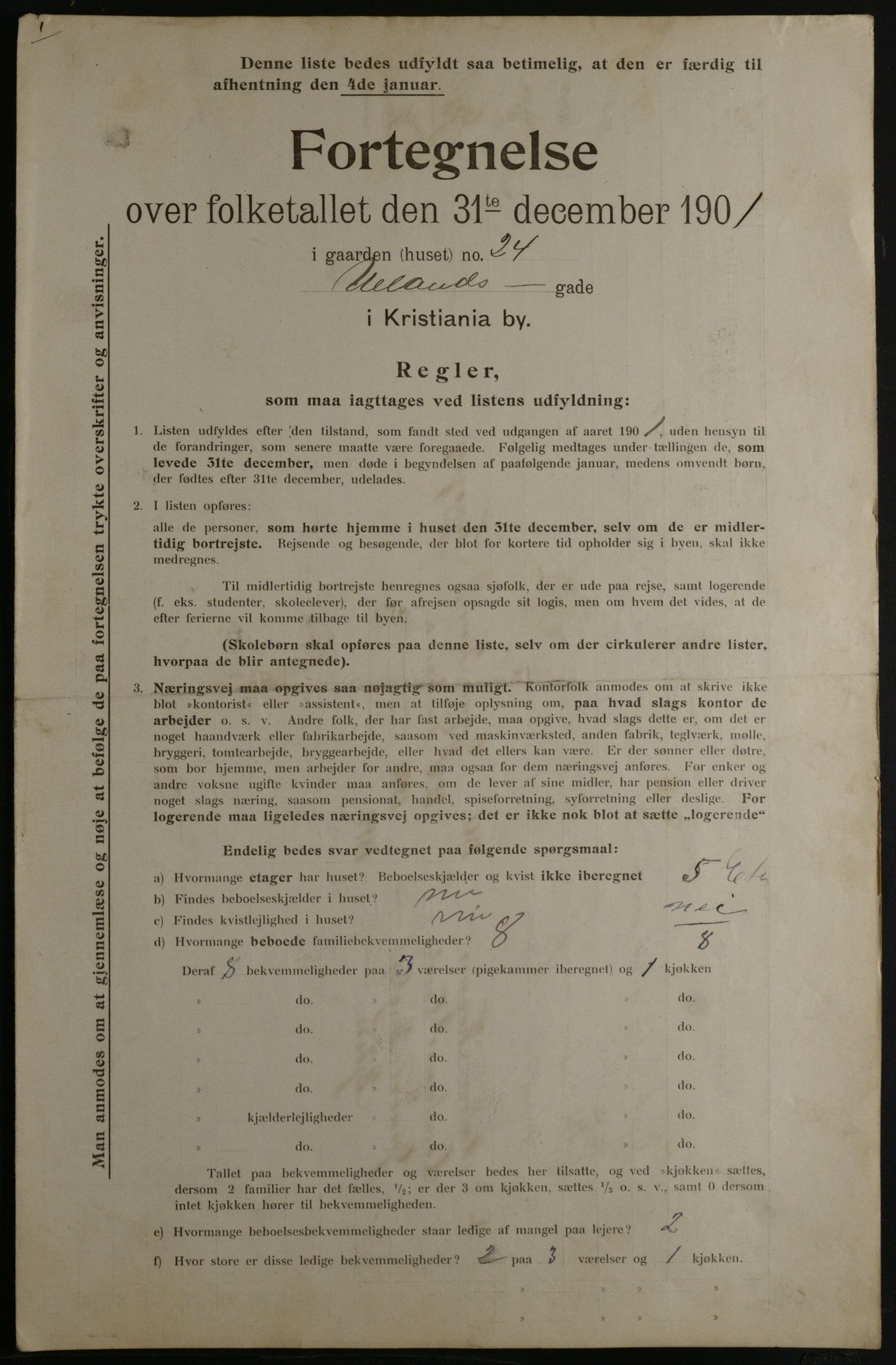 OBA, Kommunal folketelling 31.12.1901 for Kristiania kjøpstad, 1901, s. 18218