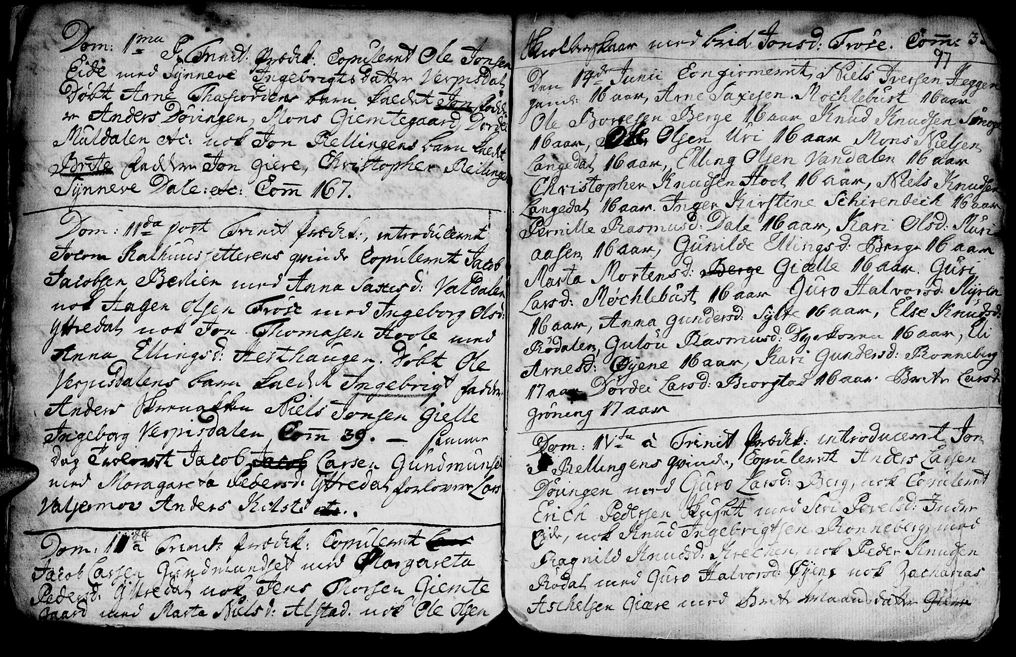 Ministerialprotokoller, klokkerbøker og fødselsregistre - Møre og Romsdal, AV/SAT-A-1454/519/L0240: Ministerialbok nr. 519A01 /1, 1736-1760, s. 97
