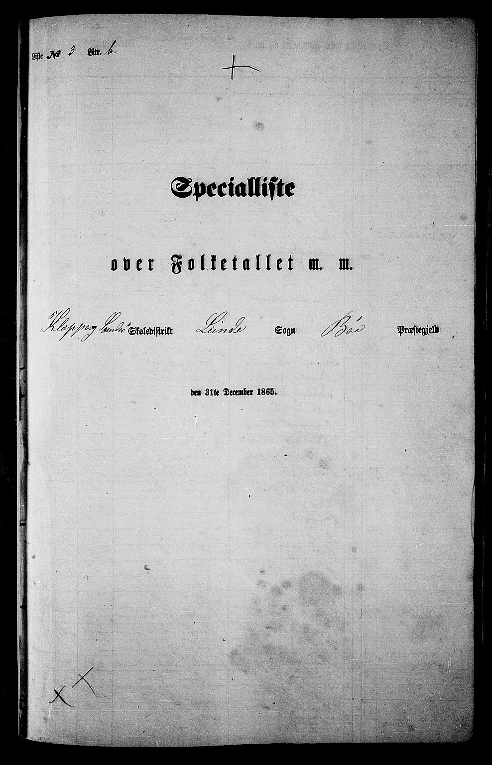 RA, Folketelling 1865 for 0821P Bø prestegjeld, 1865, s. 68