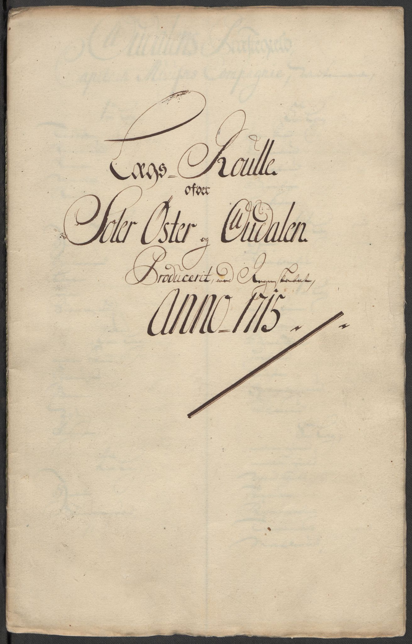 Rentekammeret inntil 1814, Reviderte regnskaper, Fogderegnskap, AV/RA-EA-4092/R13/L0853: Fogderegnskap Solør, Odal og Østerdal, 1715, s. 143