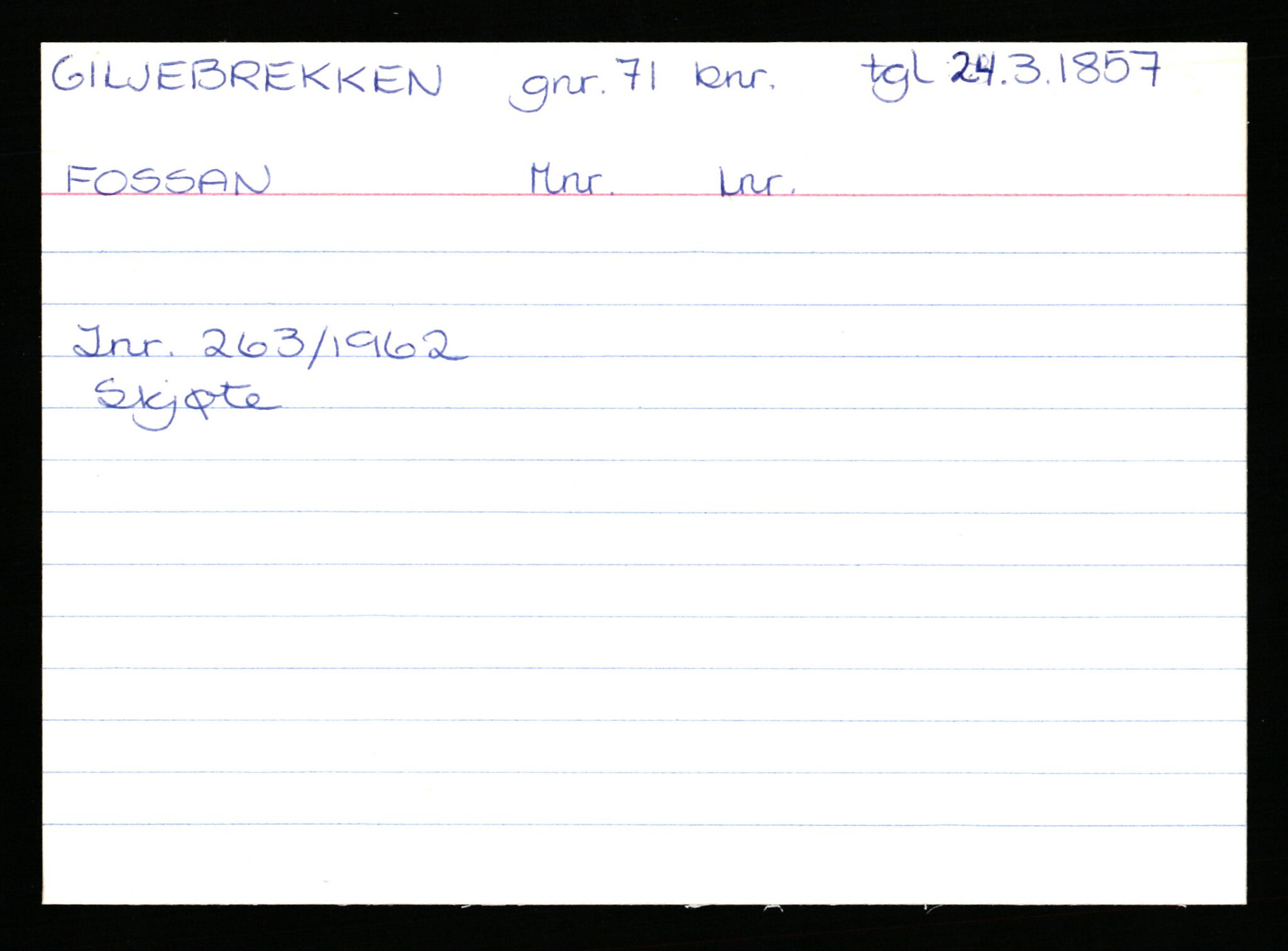 Statsarkivet i Stavanger, AV/SAST-A-101971/03/Y/Yk/L0012: Registerkort sortert etter gårdsnavn: Førlandsheien - Gjerde, 1750-1930, s. 369
