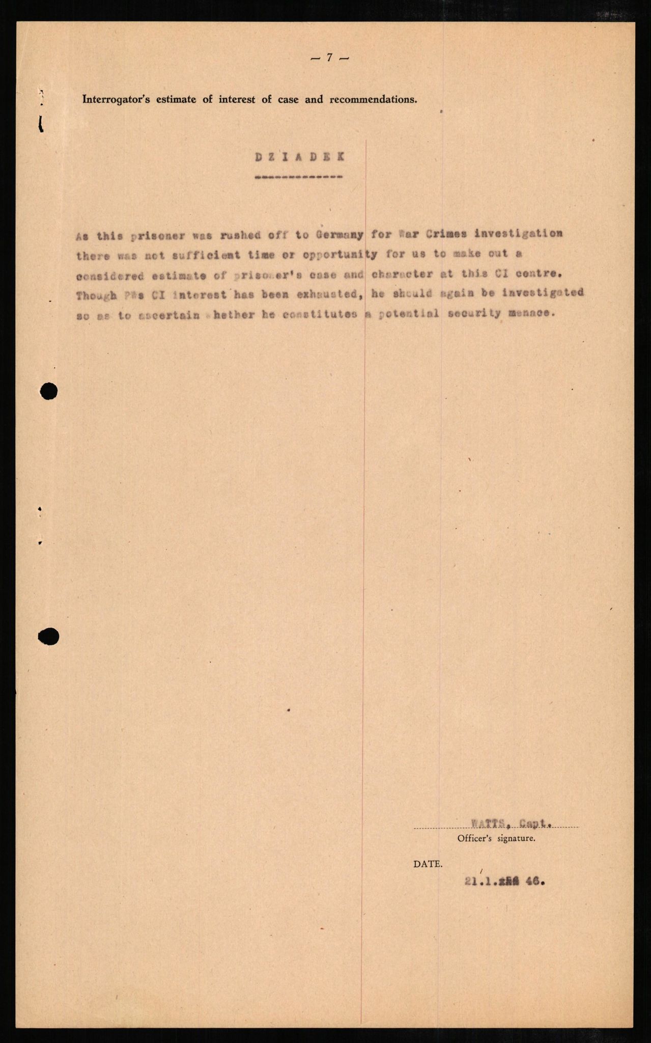 Forsvaret, Forsvarets overkommando II, AV/RA-RAFA-3915/D/Db/L0006: CI Questionaires. Tyske okkupasjonsstyrker i Norge. Tyskere., 1945-1946, s. 347