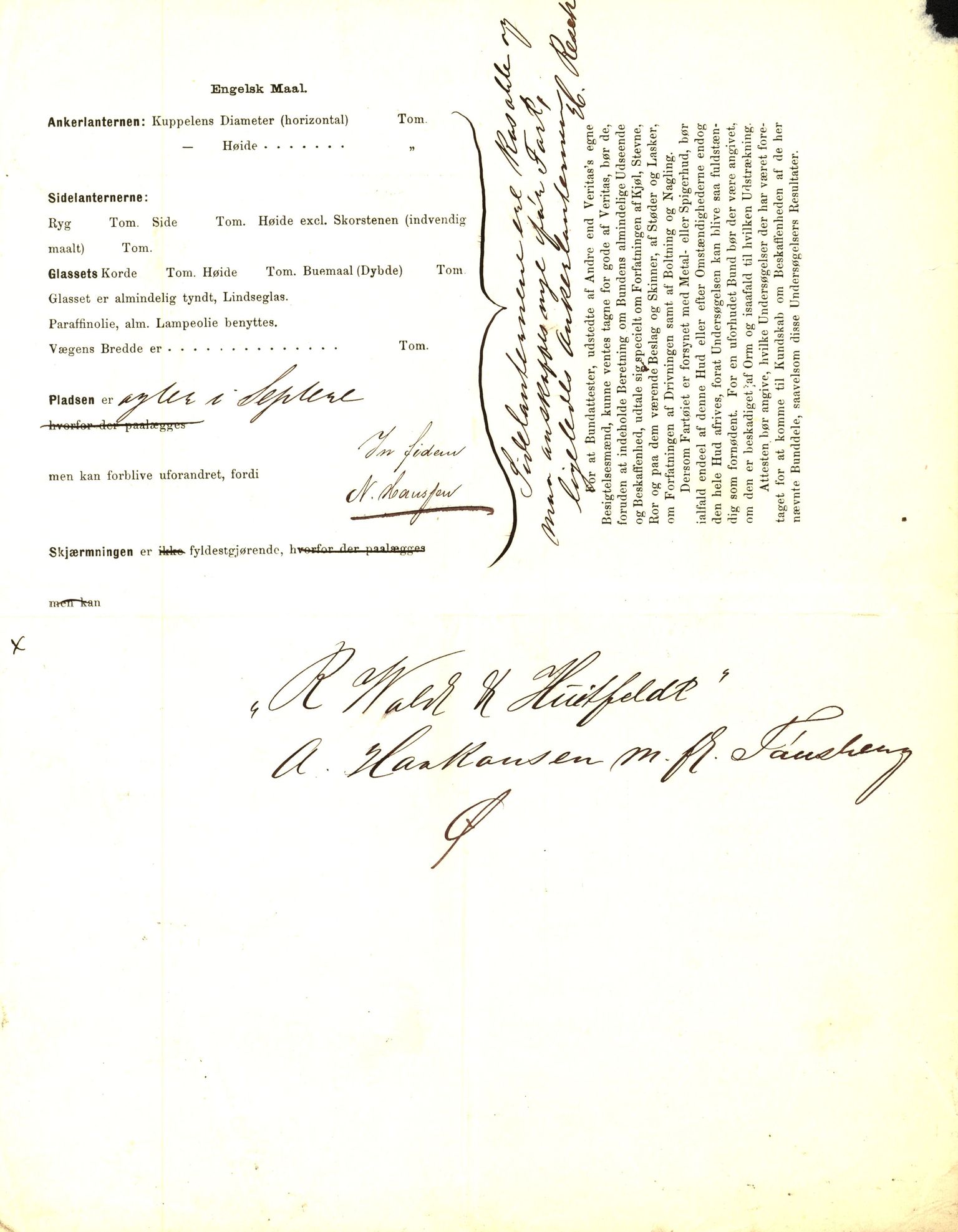 Pa 63 - Østlandske skibsassuranceforening, VEMU/A-1079/G/Ga/L0014/0007: Havaridokumenter / Sjødronningen, R. Wold & Huitfeldt, Activ, 1882, s. 30