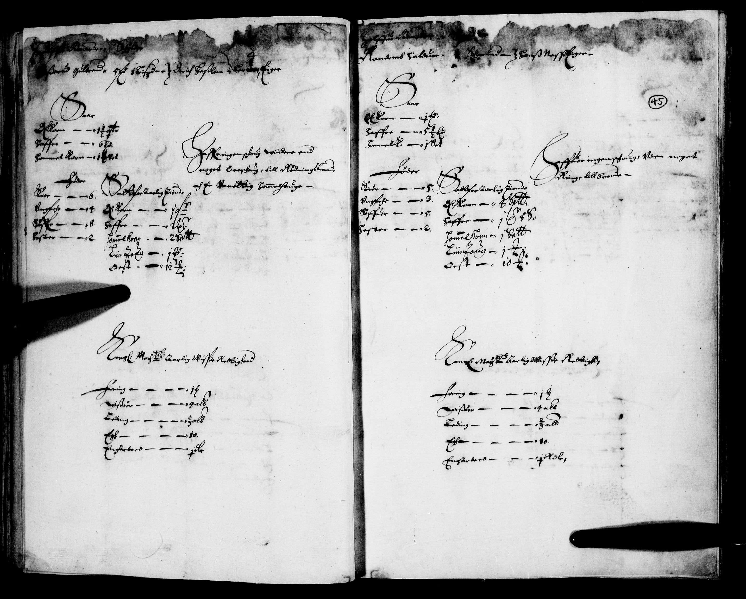 Rentekammeret inntil 1814, Realistisk ordnet avdeling, AV/RA-EA-4070/N/Nb/Nba/L0007: Nedre Romerike fogderi, 1. del, 1666, s. 44b-45a