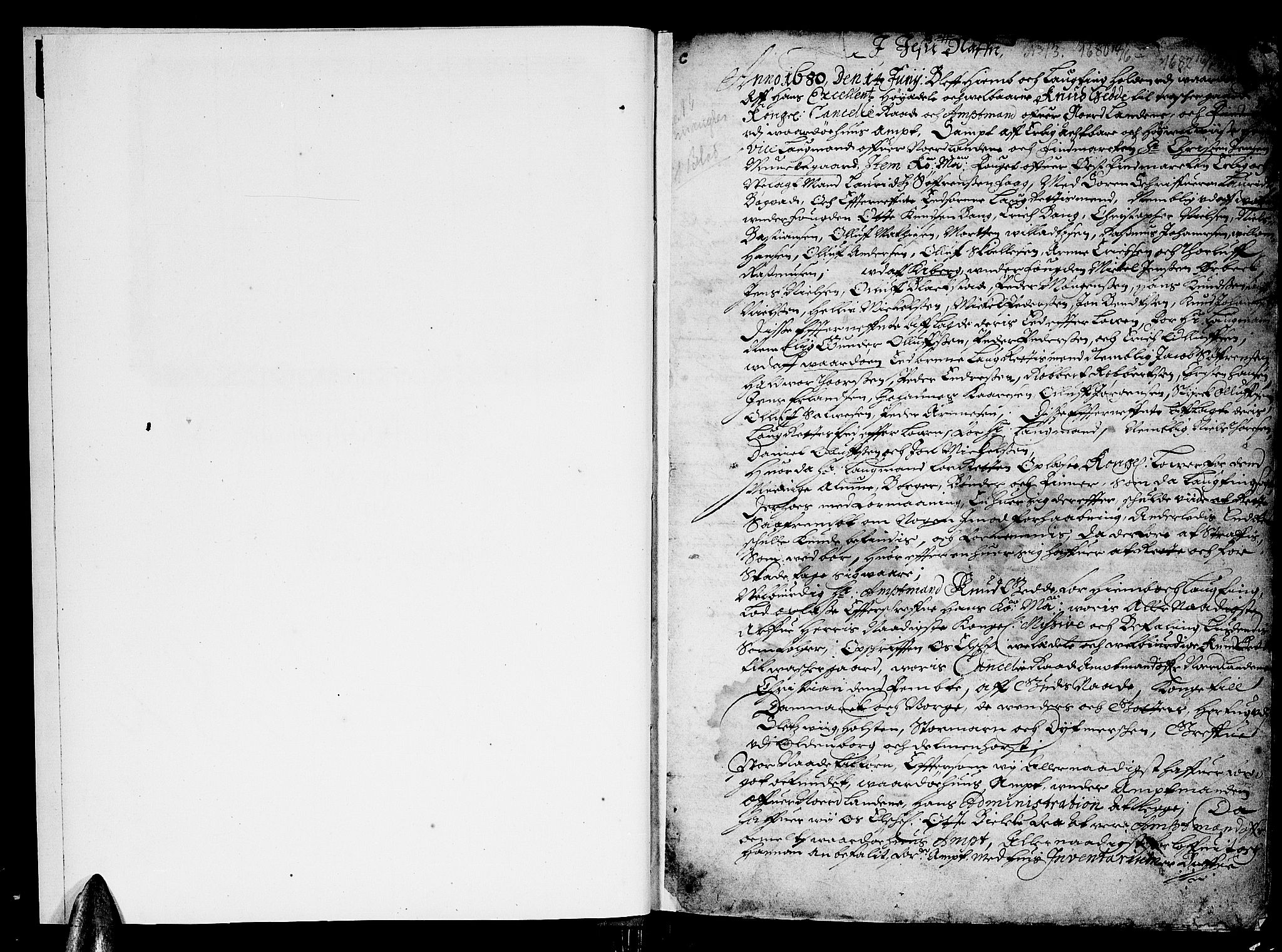 Finnmark sorenskriveri, SATØ/S-0053/F/Fa/L0017: Justisprotokoller, 1680-1682, s. 1b-2a