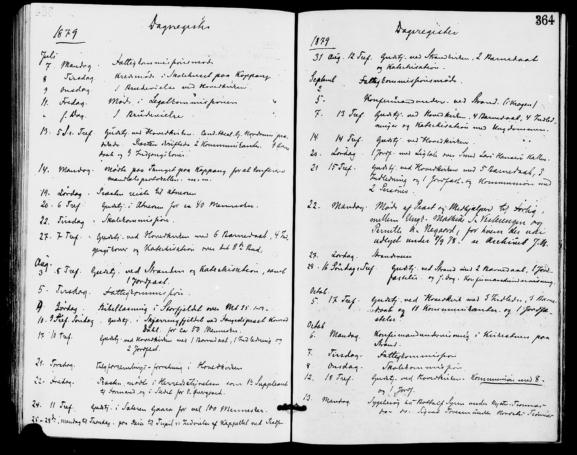 Stor-Elvdal prestekontor, AV/SAH-PREST-052/H/Ha/Haa/L0001: Ministerialbok nr. 1, 1871-1882, s. 364