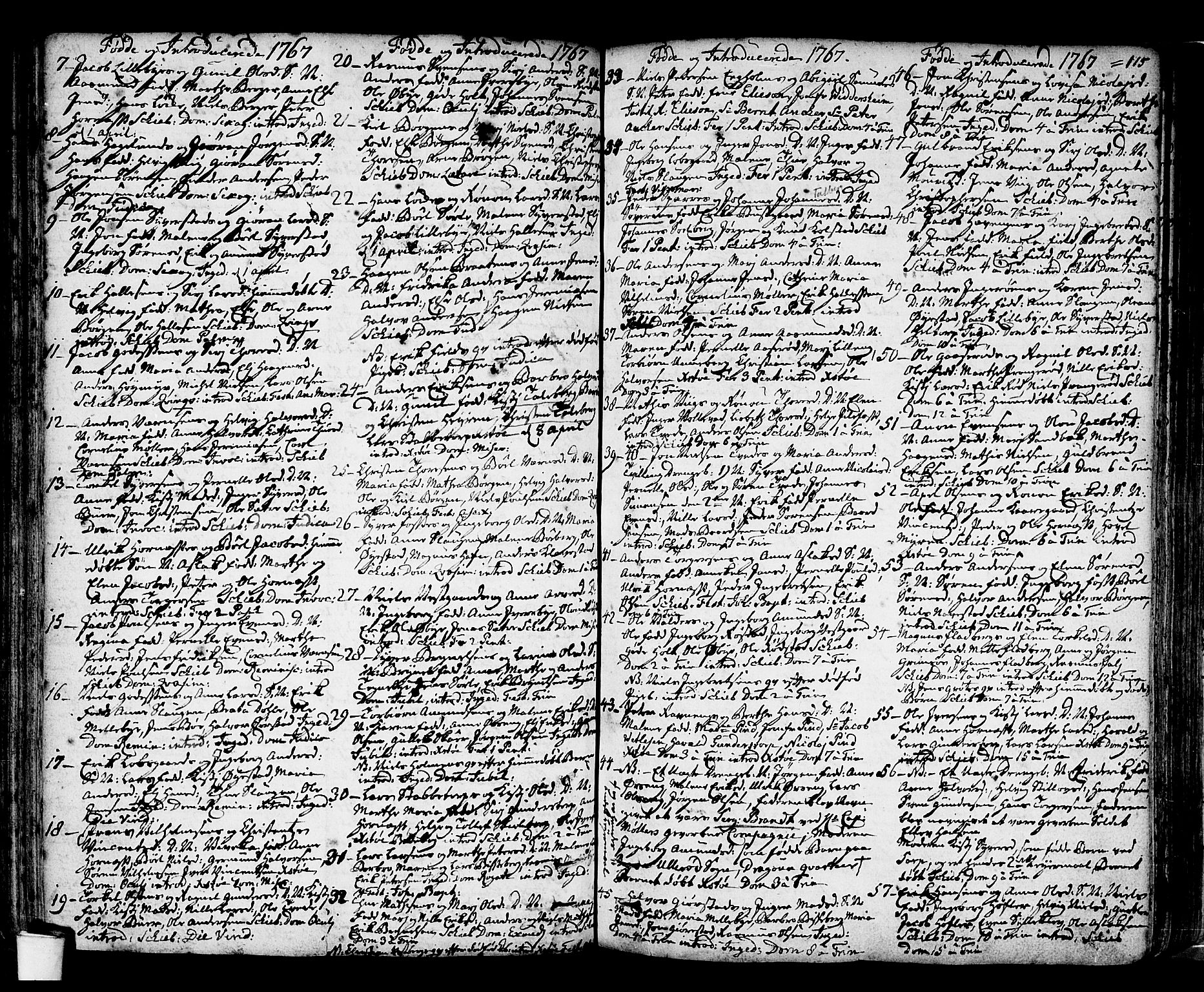 Skjeberg prestekontor Kirkebøker, SAO/A-10923/F/Fa/L0002: Ministerialbok nr. I 2, 1726-1791, s. 115