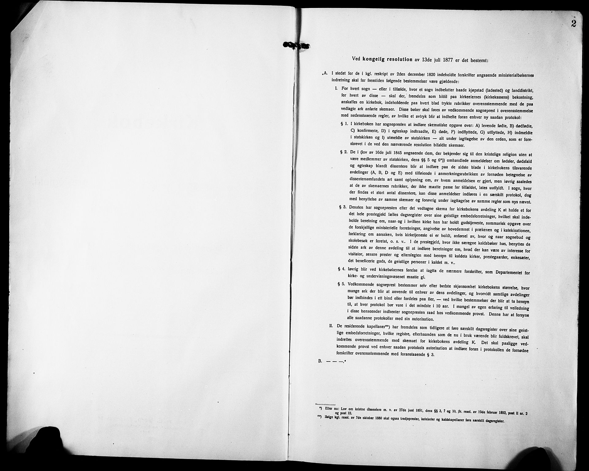 Øyestad sokneprestkontor, AV/SAK-1111-0049/F/Fb/L0012: Klokkerbok nr. B 12, 1919-1932, s. 2