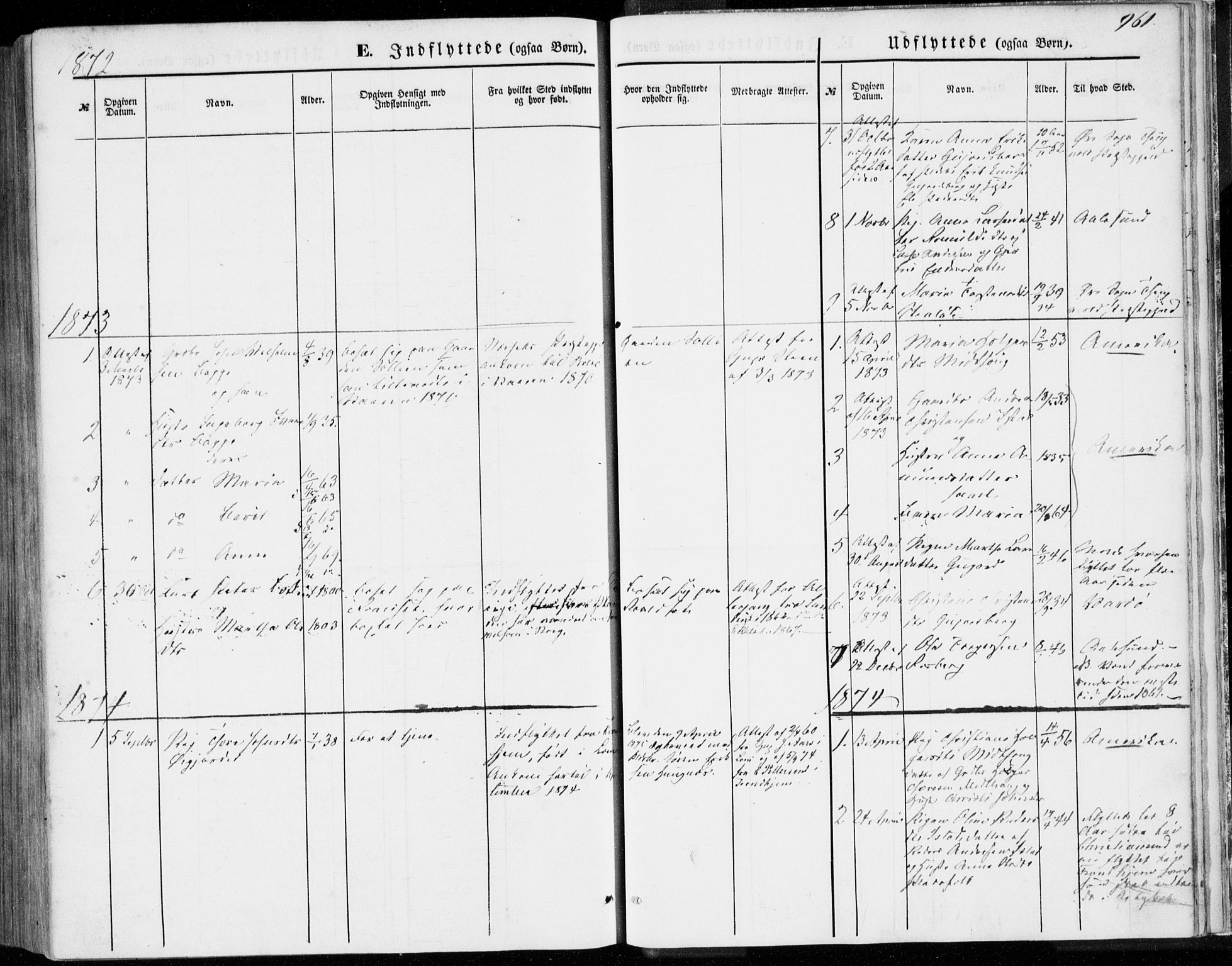 Ministerialprotokoller, klokkerbøker og fødselsregistre - Møre og Romsdal, SAT/A-1454/557/L0681: Ministerialbok nr. 557A03, 1869-1886, s. 461