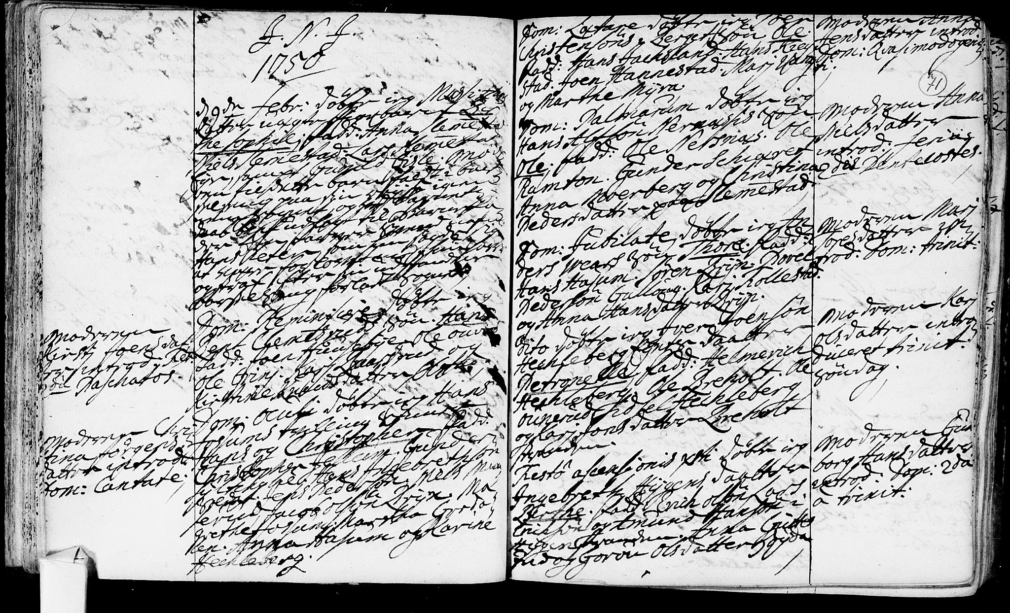 Røyken kirkebøker, SAKO/A-241/F/Fa/L0002: Ministerialbok nr. 2, 1731-1782, s. 71