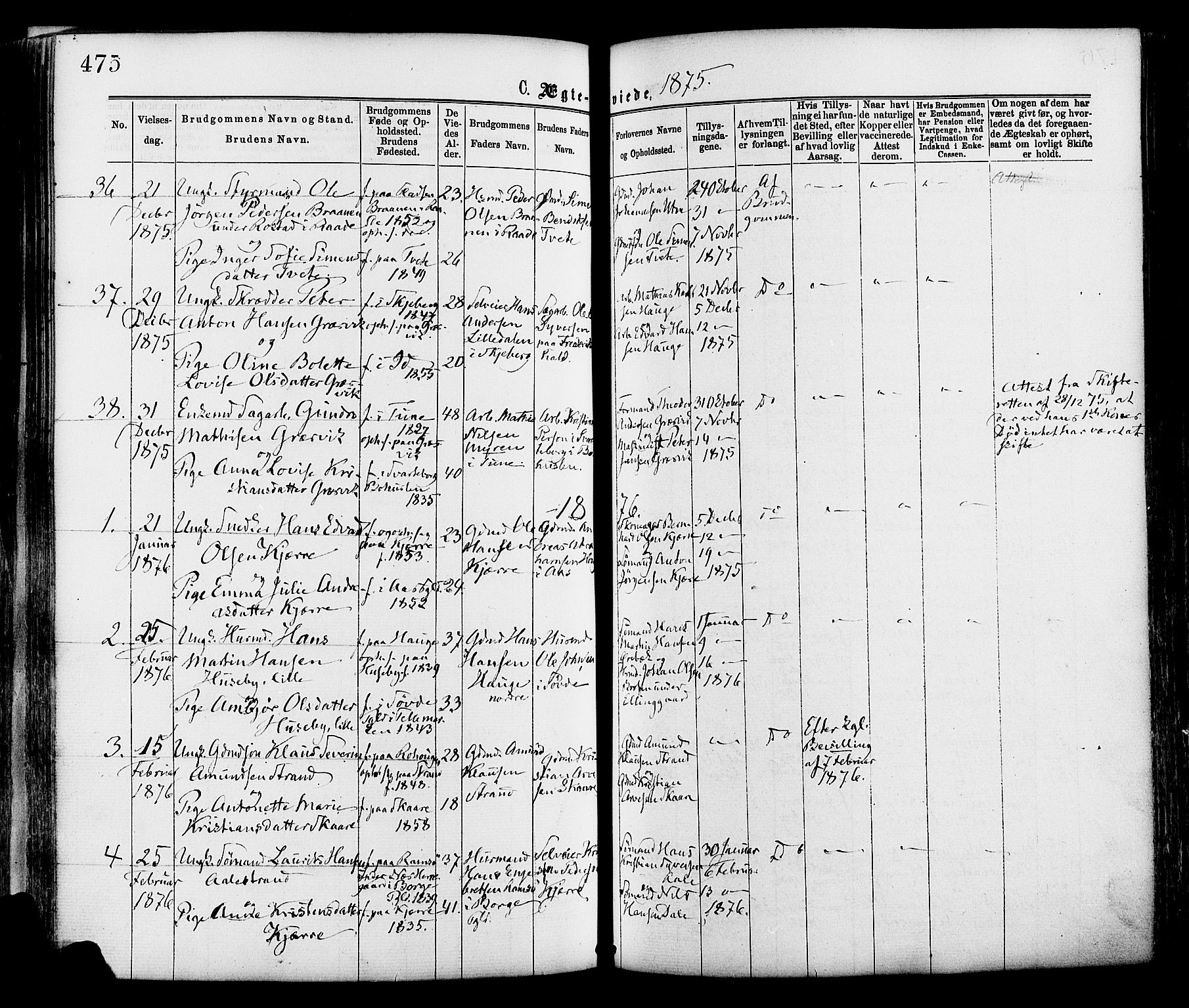 Onsøy prestekontor Kirkebøker, AV/SAO-A-10914/F/Fa/L0004: Ministerialbok nr. I 4, 1861-1877, s. 475