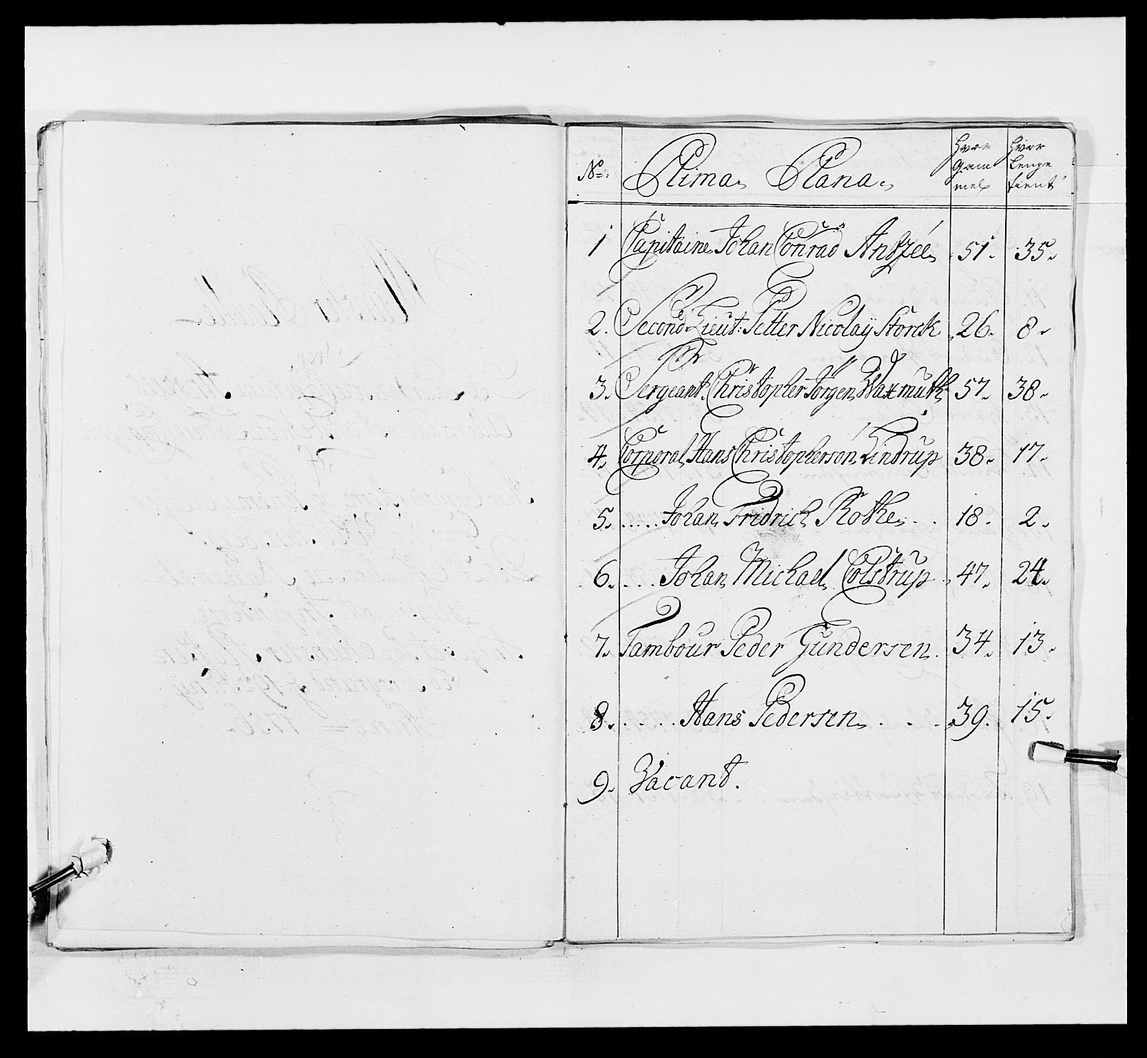 Kommanderende general (KG I) med Det norske krigsdirektorium, RA/EA-5419/E/Ea/L0497: 2. Smålenske regiment, 1748-1765, s. 295