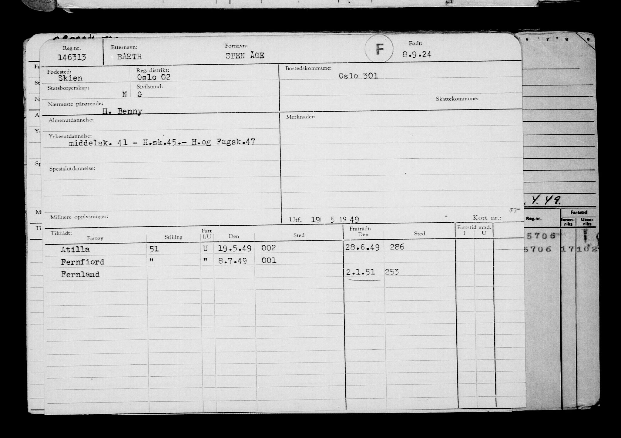 Direktoratet for sjømenn, AV/RA-S-3545/G/Gb/L0235: Hovedkort, 1924, s. 662