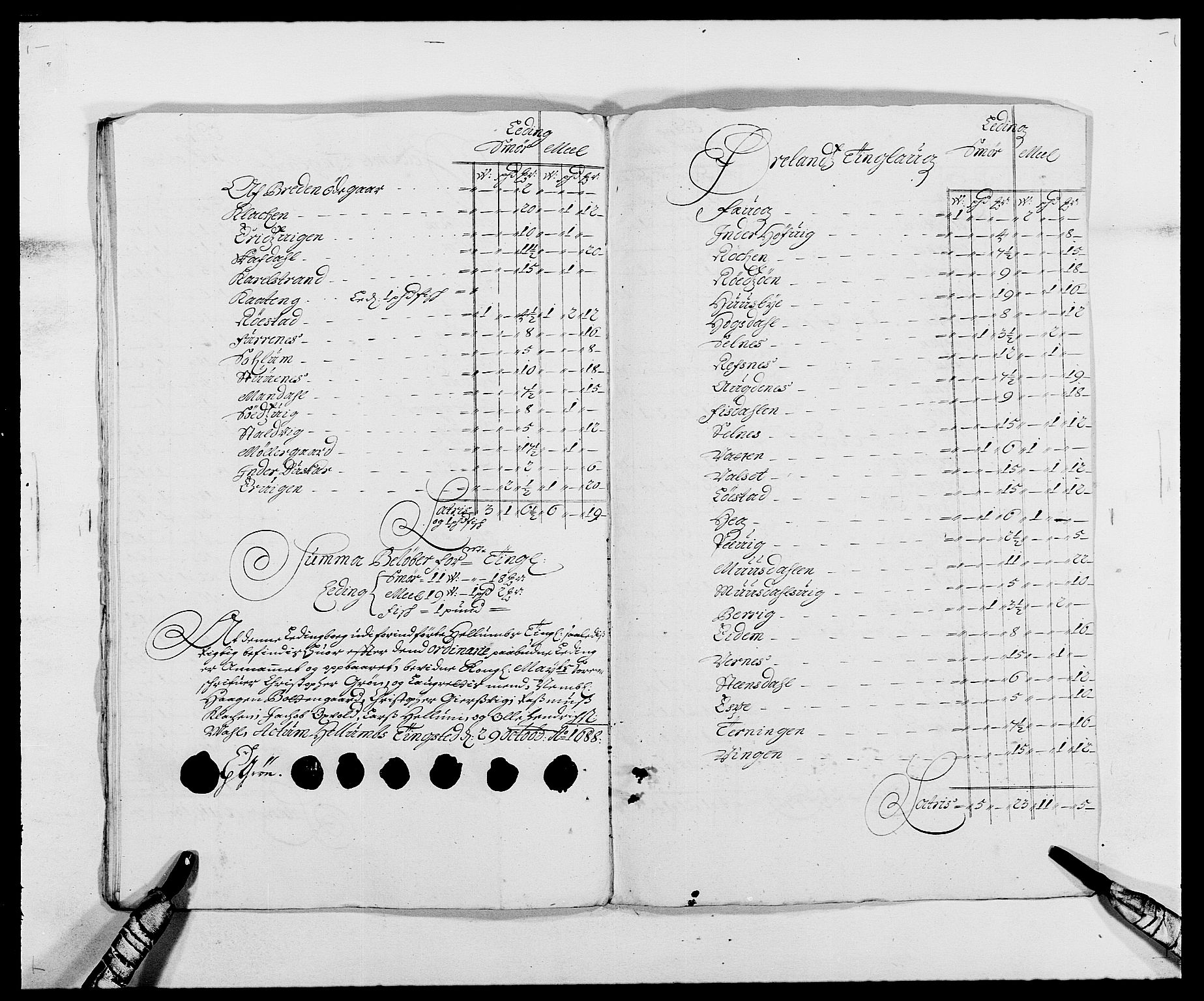 Rentekammeret inntil 1814, Reviderte regnskaper, Fogderegnskap, AV/RA-EA-4092/R57/L3846: Fogderegnskap Fosen, 1688, s. 151