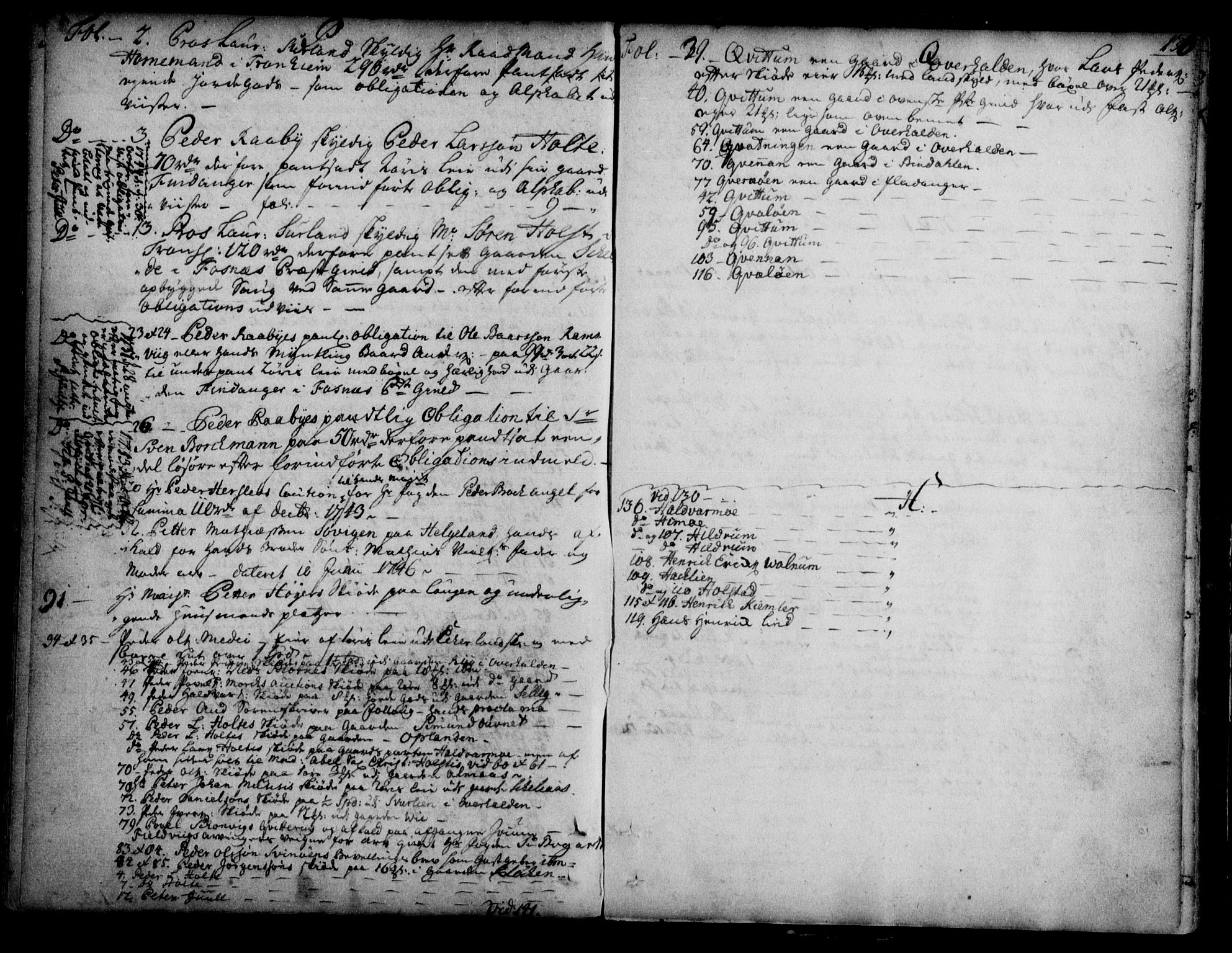 Namdal sorenskriveri, SAT/A-4133/1/2/2C/L0001: Pantebok nr. A, 1733-1746, s. 136