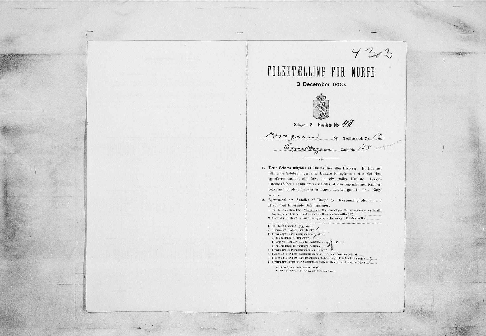 SAKO, Folketelling 1900 for 0805 Porsgrunn kjøpstad, 1900, s. 3582