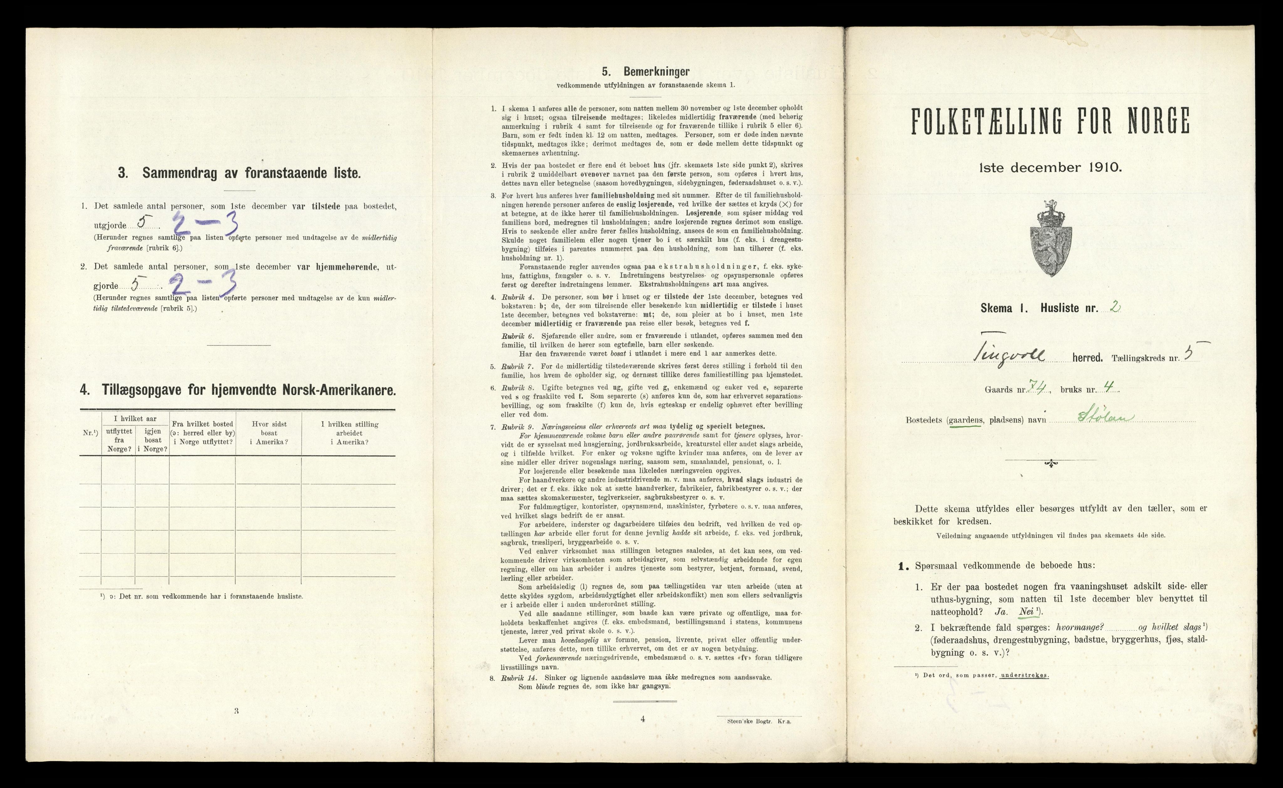 RA, Folketelling 1910 for 1560 Tingvoll herred, 1910, s. 557