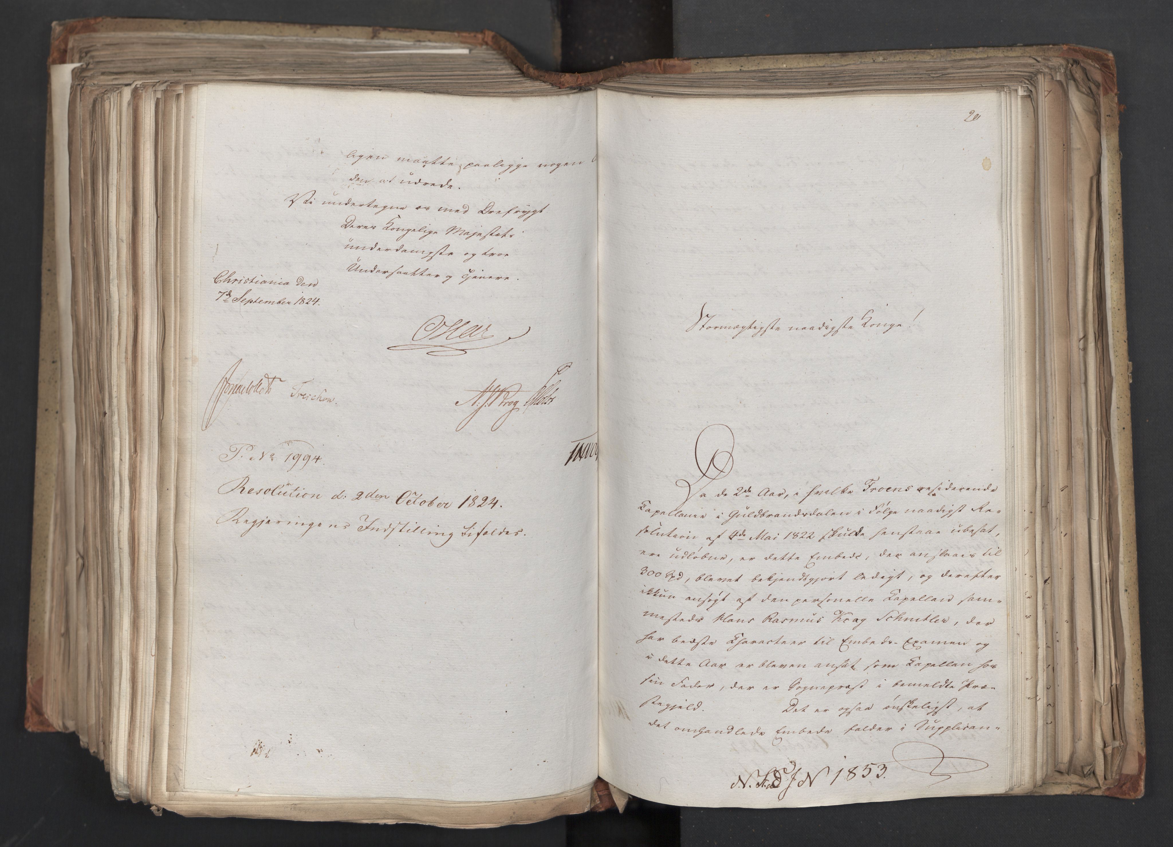 Statsrådsavdelingen i Stockholm, AV/RA-S-1003/D/Da/L0039: Regjeringsinnstillinger nr. 1661-1946, 1824, s. 528