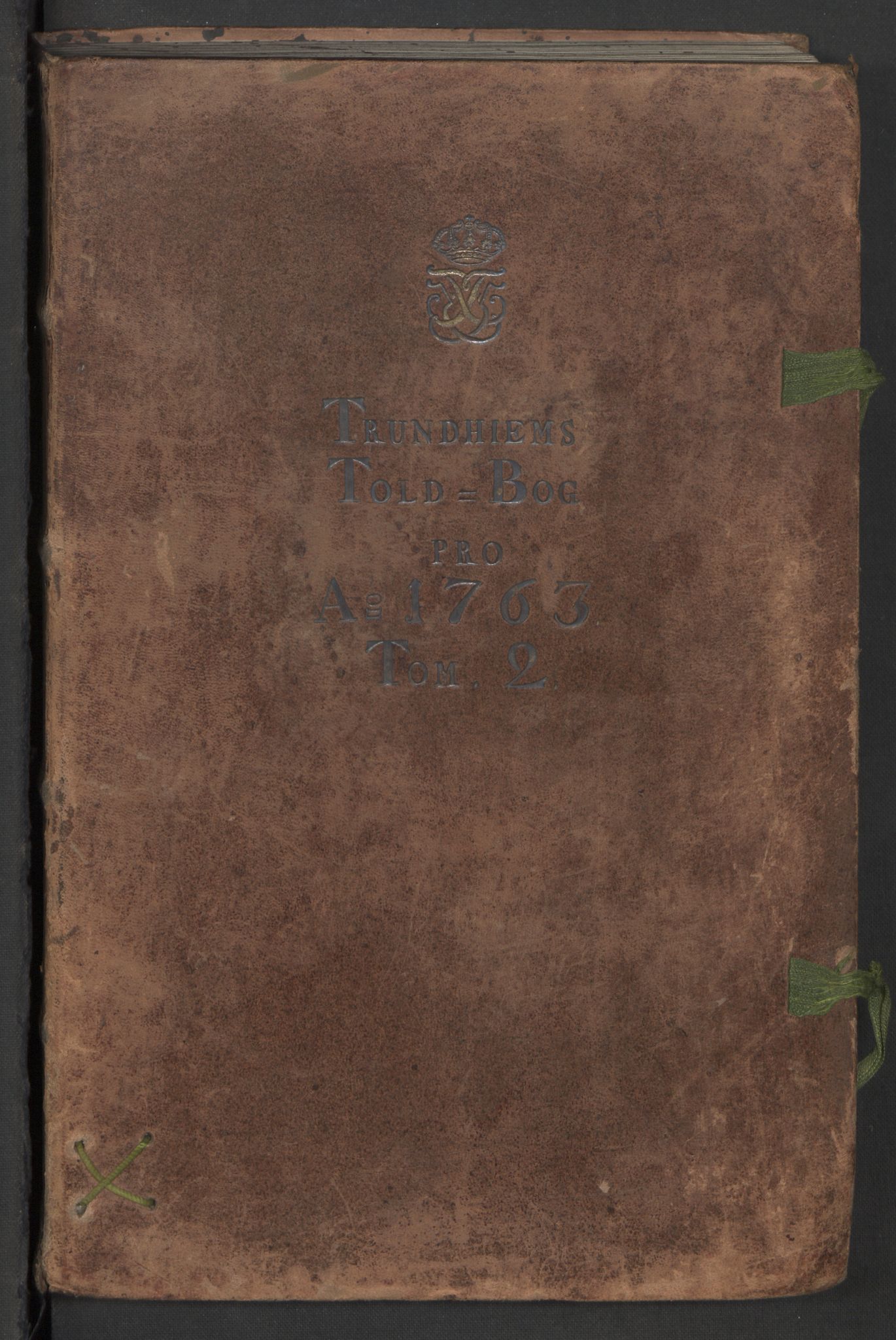 Generaltollkammeret, tollregnskaper, AV/RA-EA-5490/R33/L0078/0001: Tollregnskaper Trondheim A / Inngående hovedtollbok, 1763