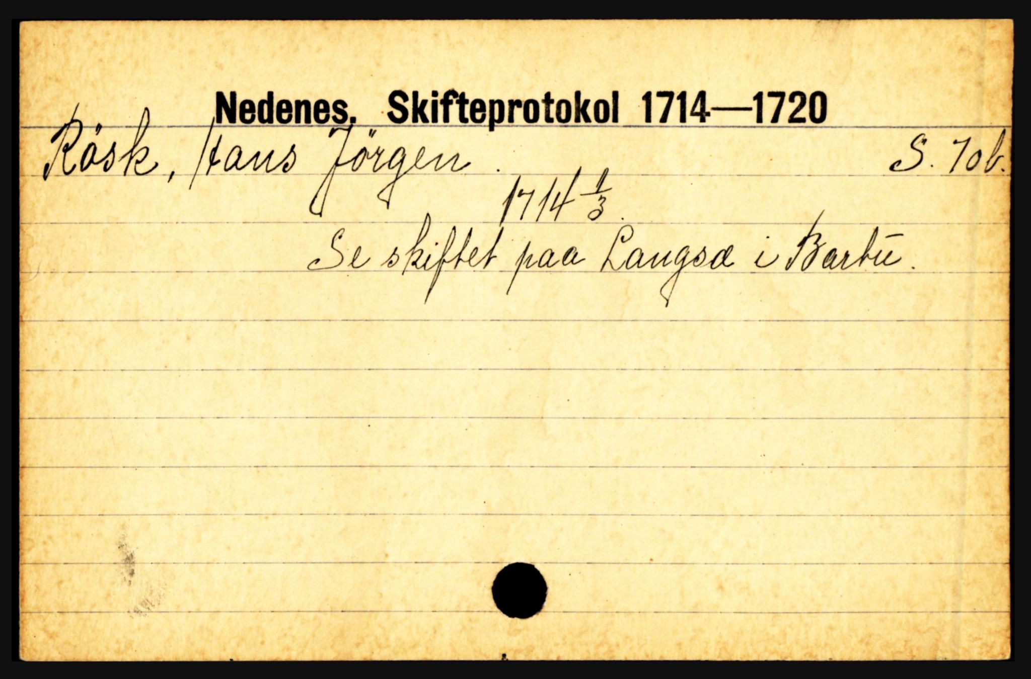 Nedenes sorenskriveri før 1824, AV/SAK-1221-0007/H, s. 25087