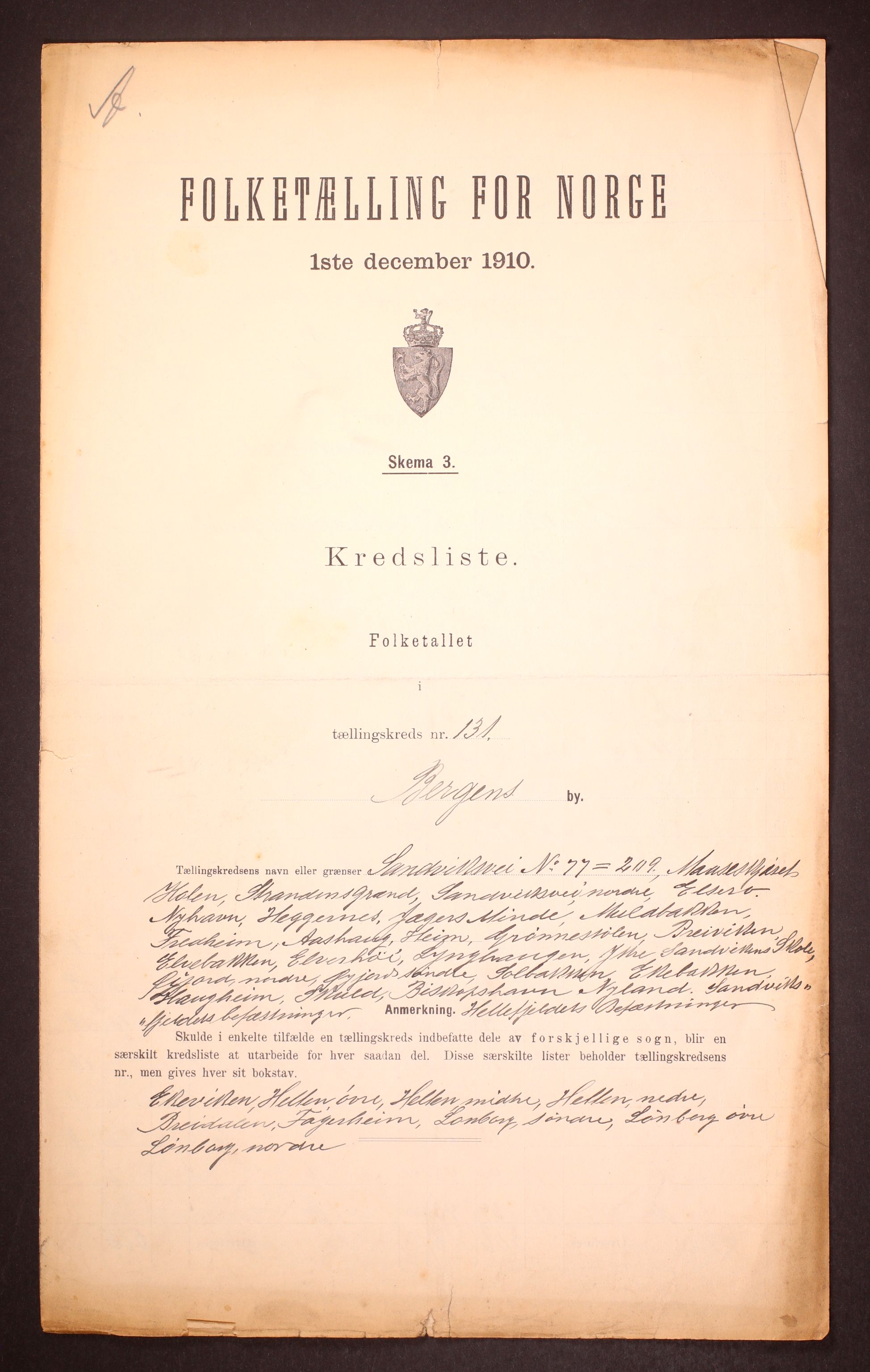 RA, Folketelling 1910 for 1301 Bergen kjøpstad, 1910, s. 398