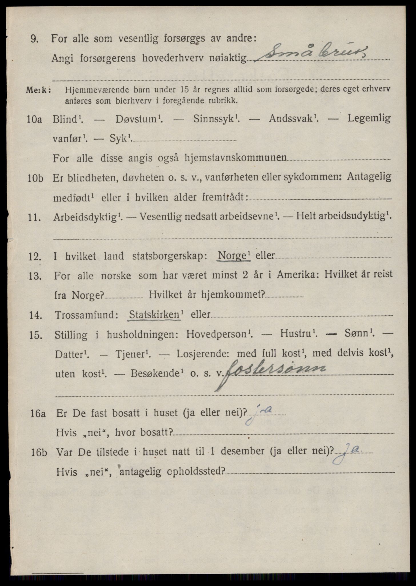 SAT, Folketelling 1920 for 1554 Bremsnes herred, 1920, s. 4596