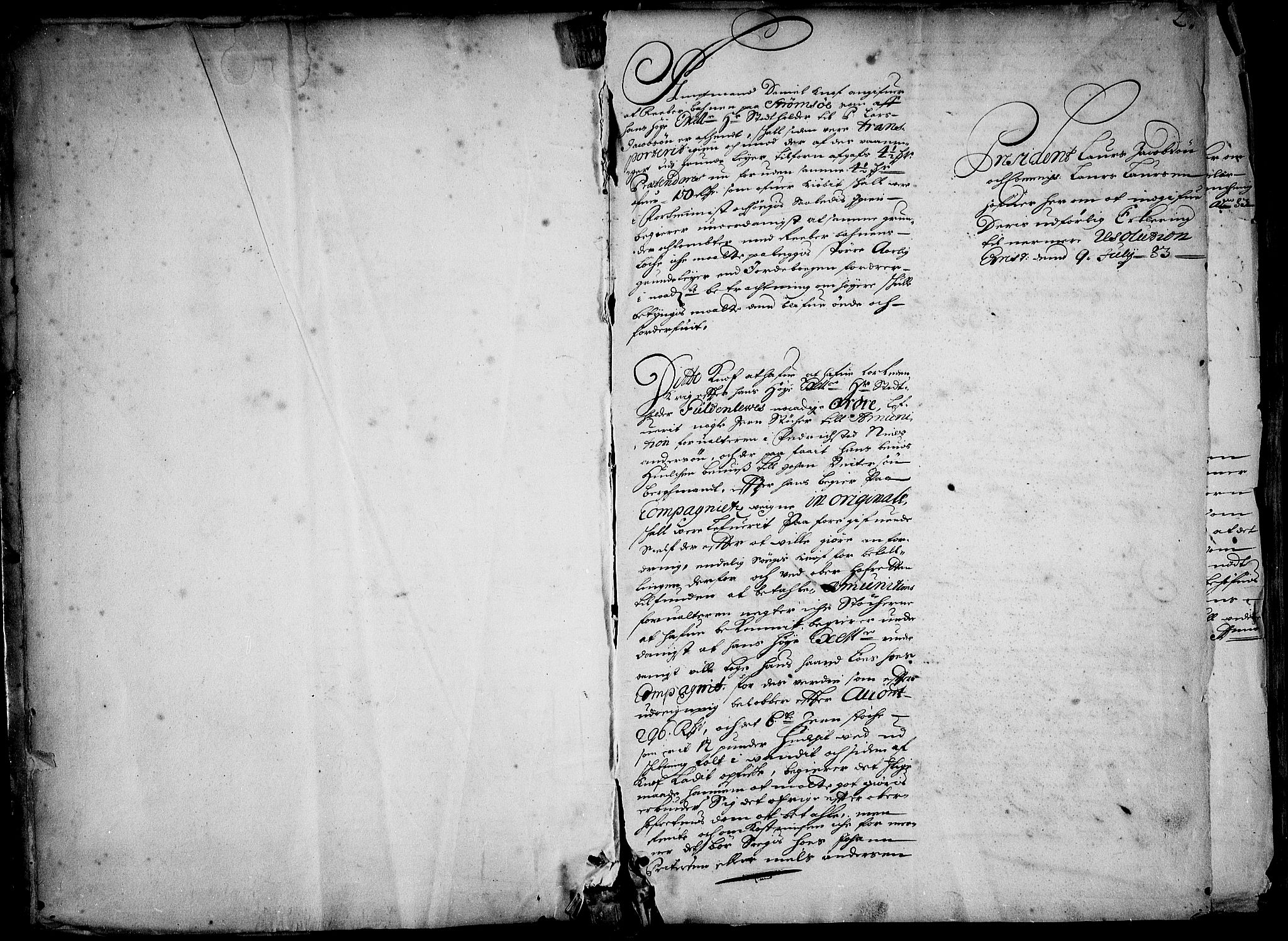 Stattholderembetet 1572-1771, AV/RA-EA-2870/Ad/L0004: Supplikasjons- og resolusjonsprotokoll, 1683-1691, s. 1a