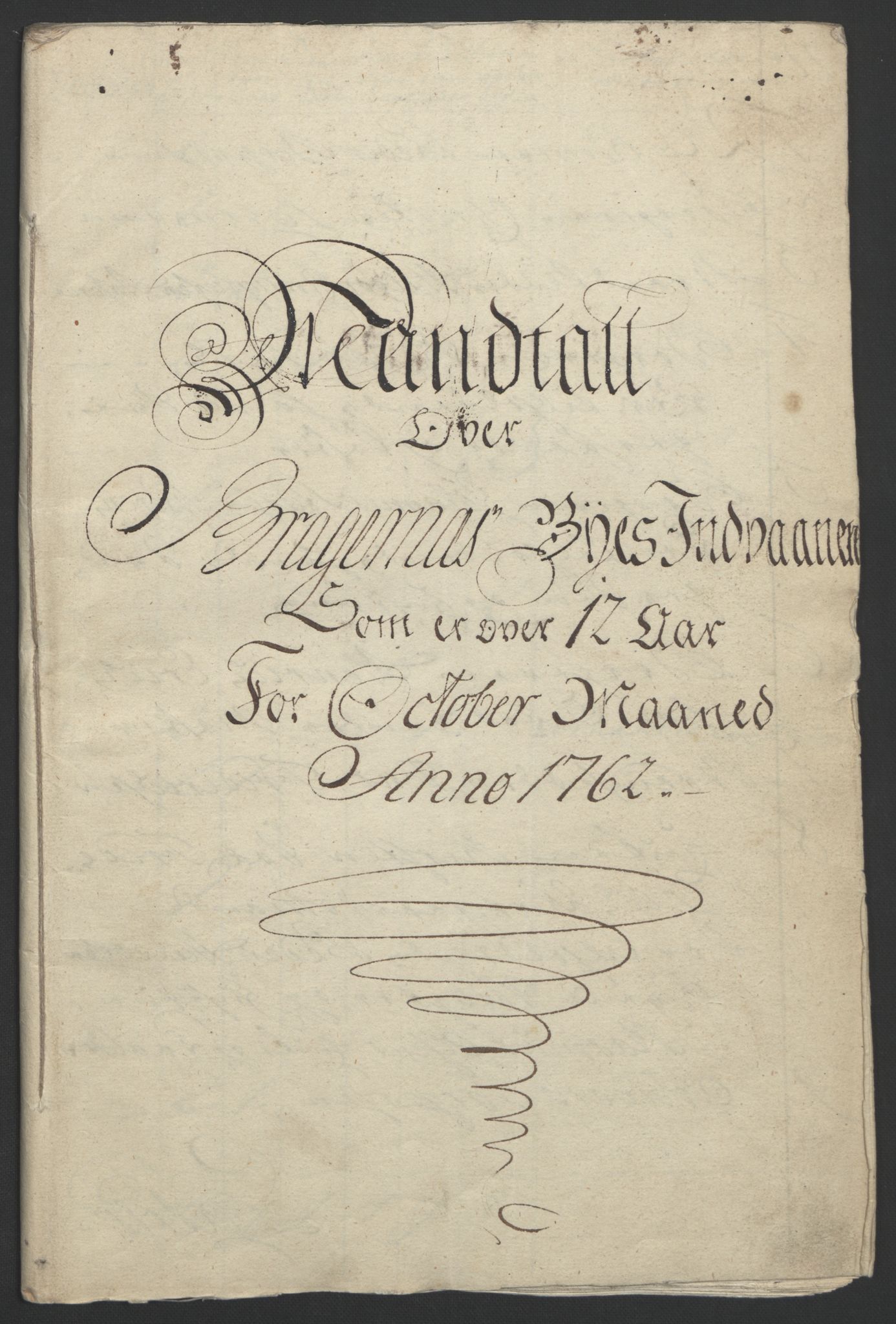 Rentekammeret inntil 1814, Reviderte regnskaper, Byregnskaper, AV/RA-EA-4066/R/Rf/L0119/0001: [F2] Kontribusjonsregnskap / Ekstraskatt, 1762-1767, s. 9