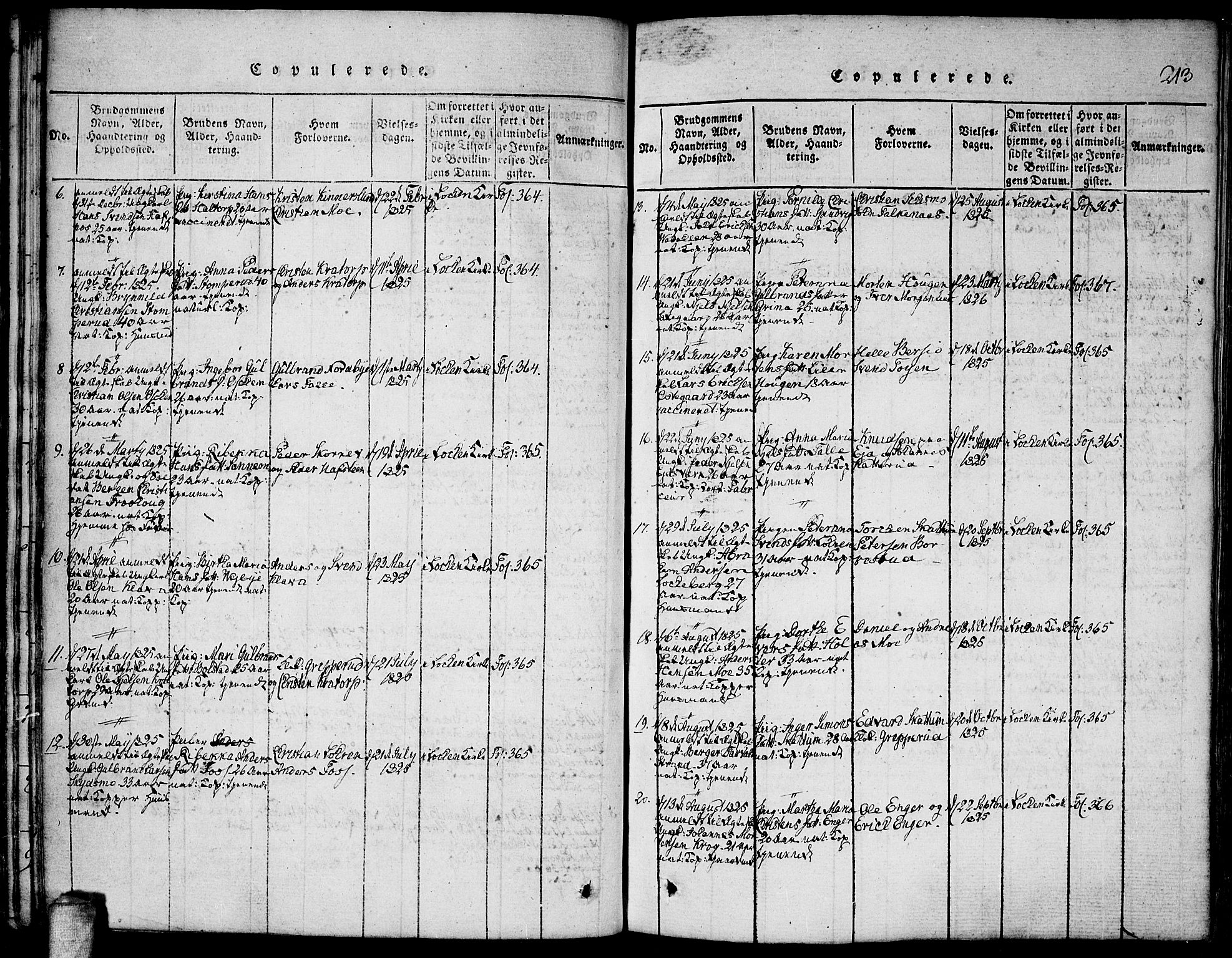 Høland prestekontor Kirkebøker, SAO/A-10346a/F/Fa/L0007: Ministerialbok nr. I 7, 1814-1827, s. 213