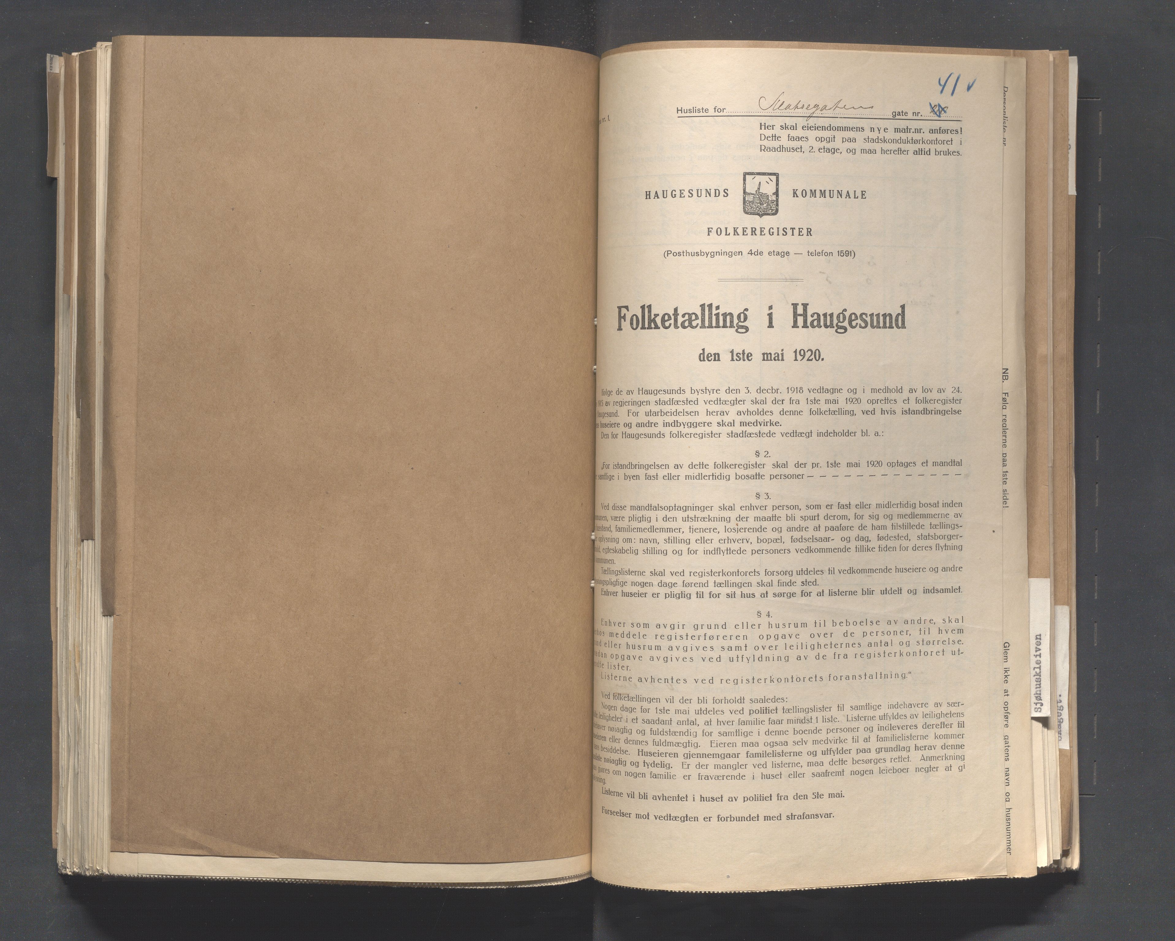 IKAR, Kommunal folketelling 1.5.1920 for Haugesund, 1920, s. 6257
