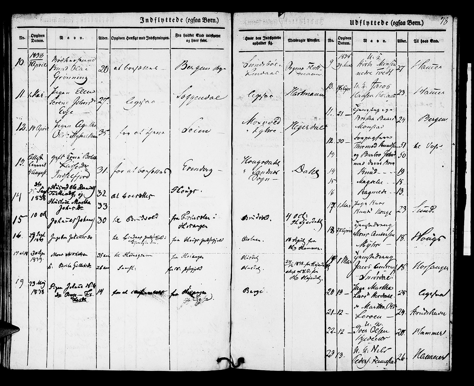 Lindås Sokneprestembete, AV/SAB-A-76701/H/Haa/Haaa/L0009: Ministerialbok nr. A 9, 1835-1841, s. 78