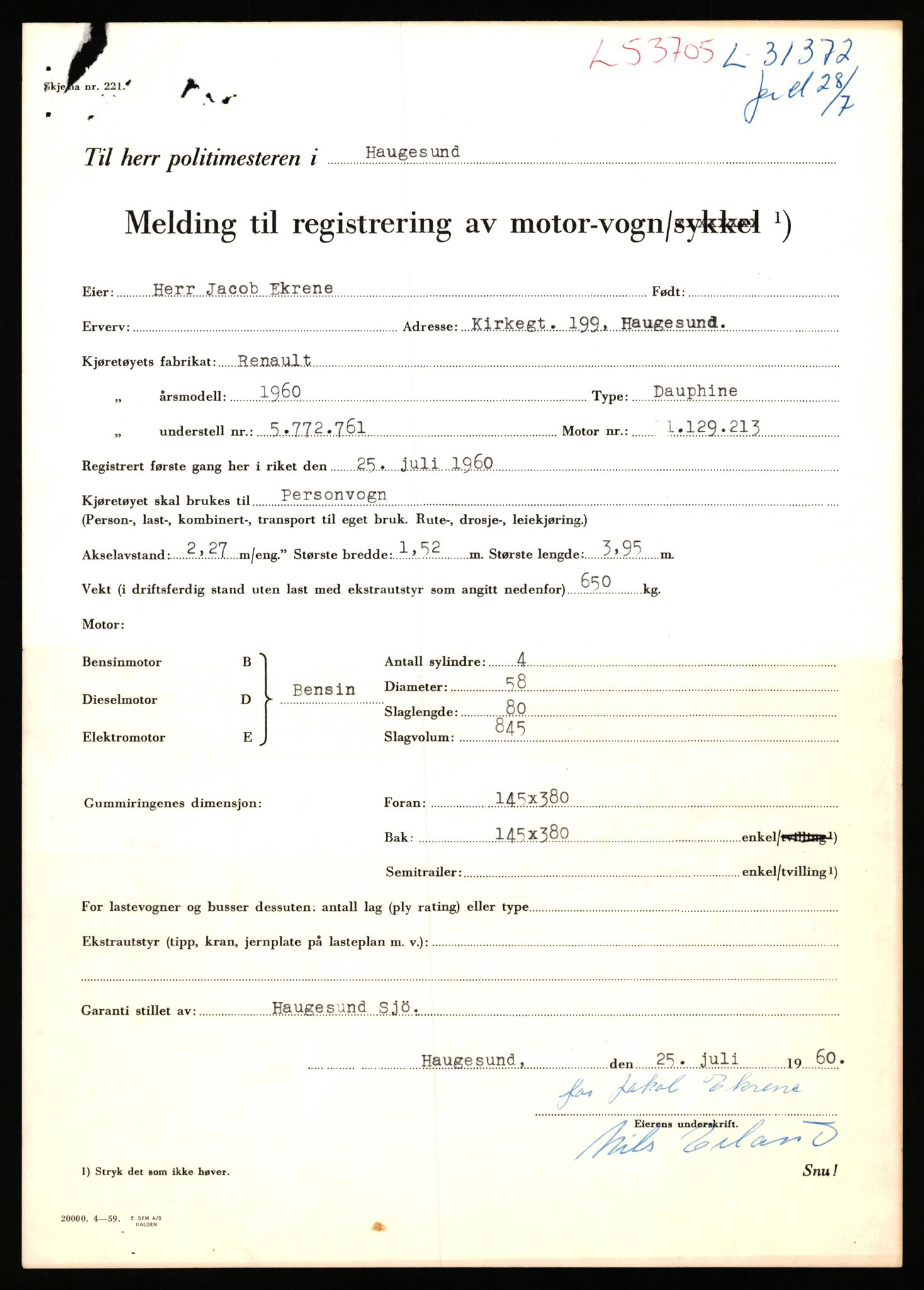 Stavanger trafikkstasjon, SAST/A-101942/0/F/L0053: L-52900 - L-54199, 1930-1971, s. 1925