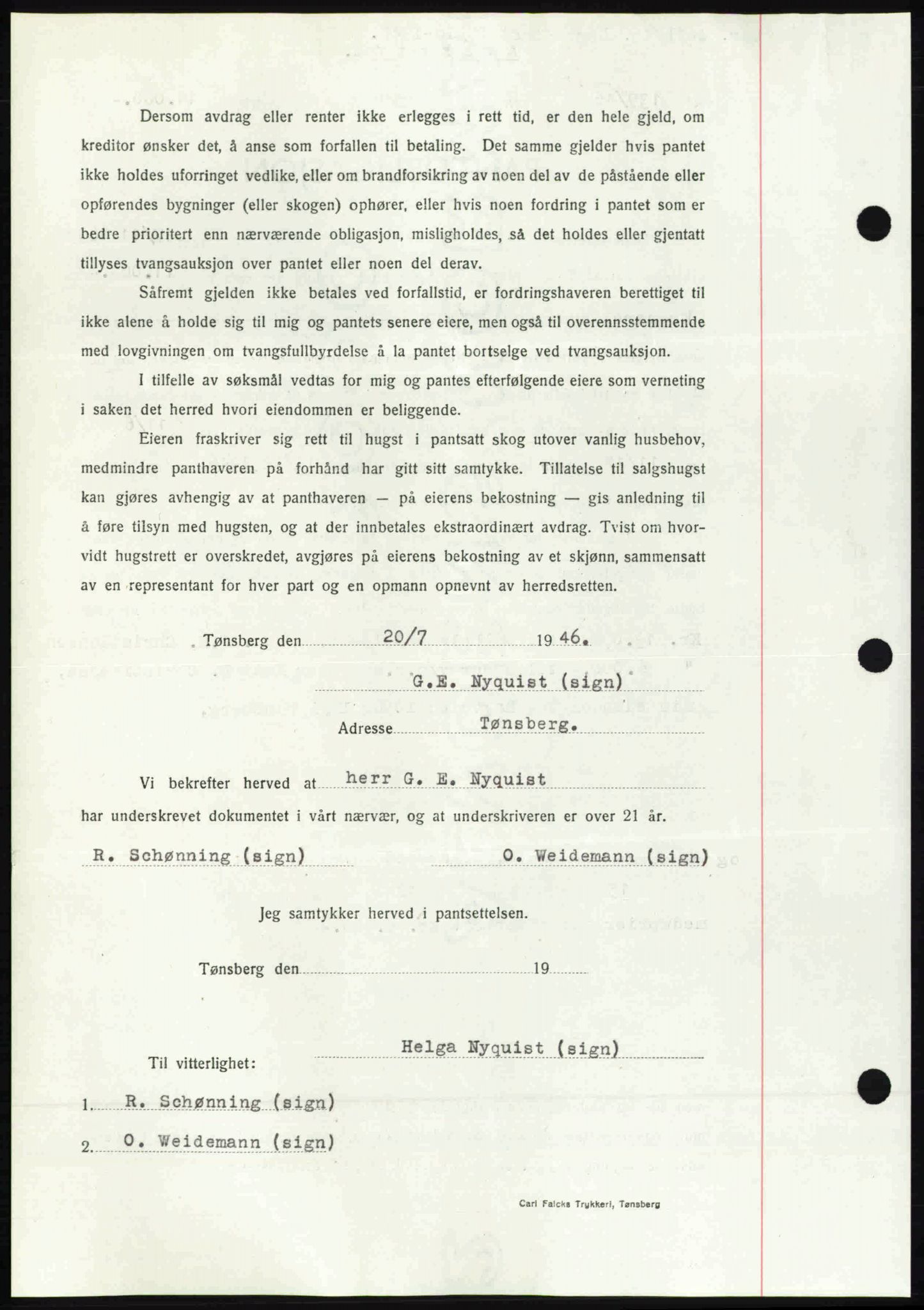 Nedre Romerike sorenskriveri, AV/SAO-A-10469/G/Gb/Gbd/L0017: Pantebok nr. 17, 1946-1946, Dagboknr: 4021/1946