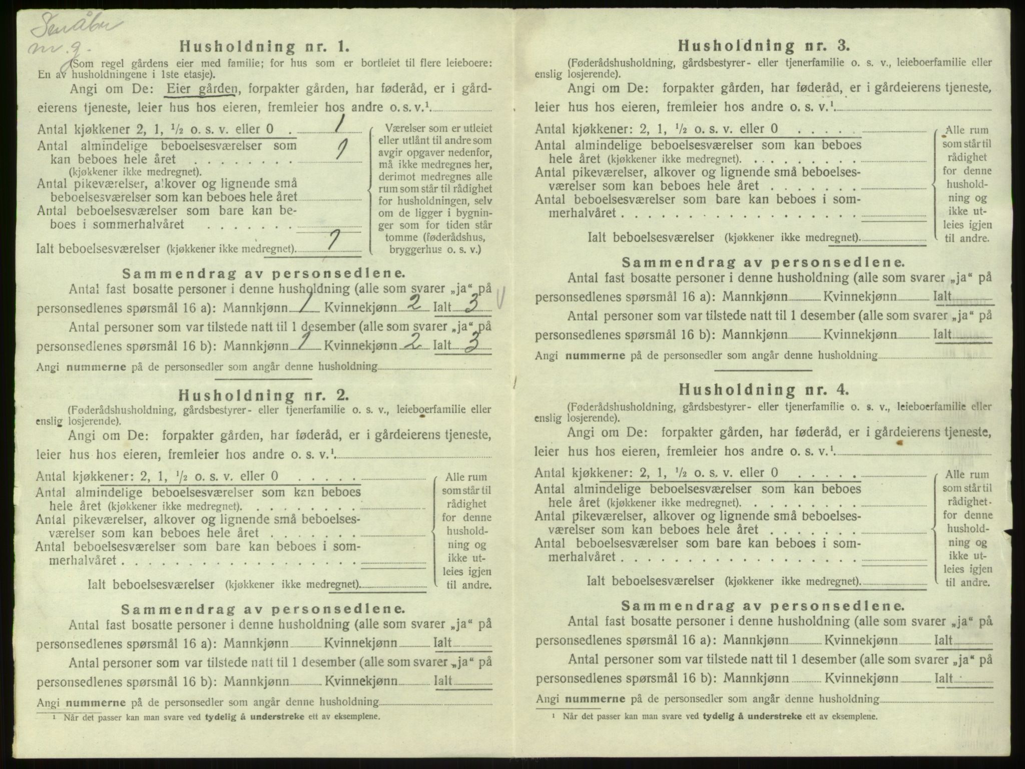 SAB, Folketelling 1920 for 1253 Hosanger herred, 1920, s. 769