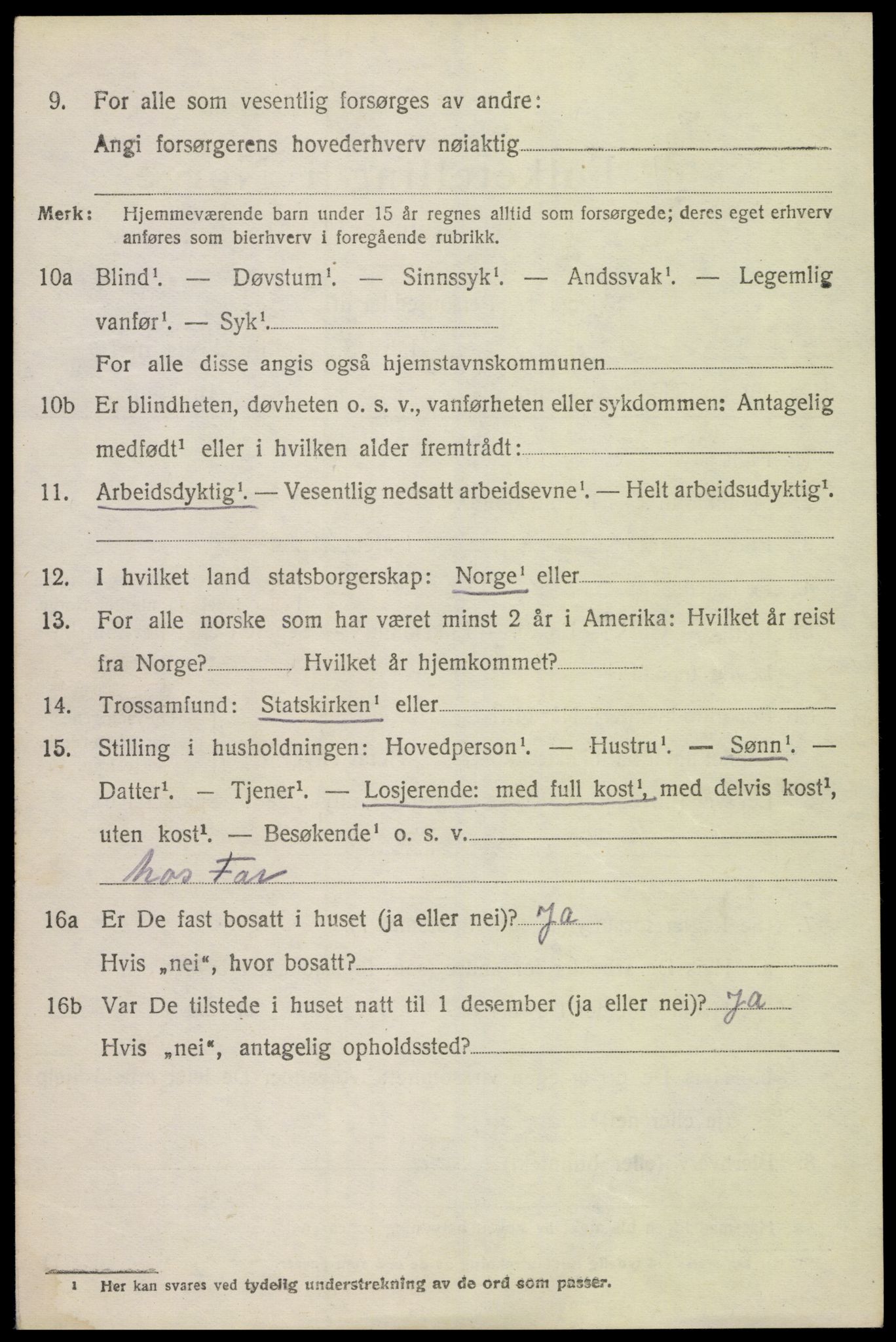 SAK, Folketelling 1920 for 1028 Vigmostad herred, 1920, s. 1940