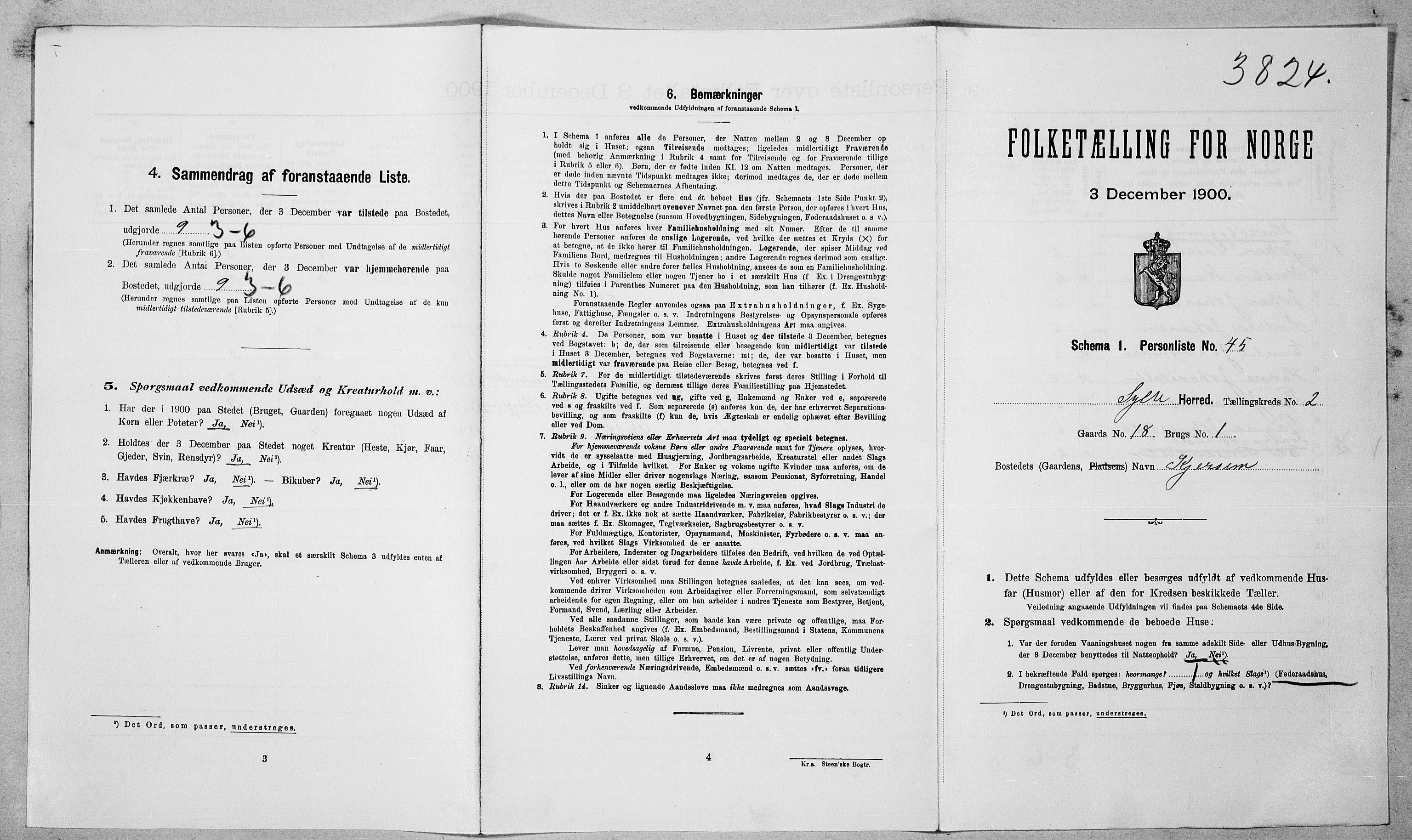 SAT, Folketelling 1900 for 1536 Sylte herred, 1900, s. 230