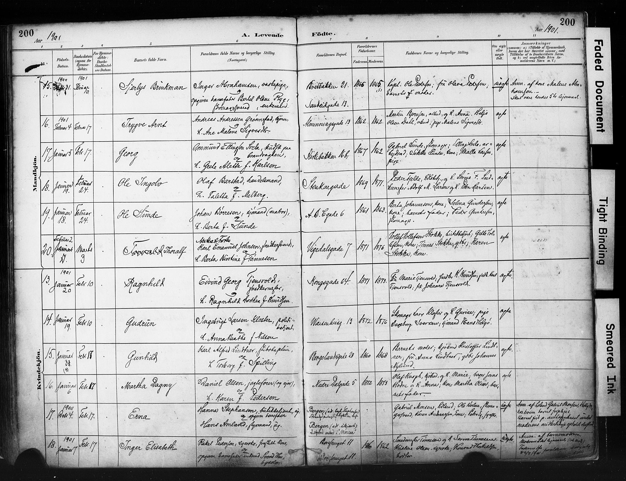 St. Petri sokneprestkontor, AV/SAST-A-101813/001/30/30BA/L0019: Ministerialbok nr. A 20, 1888-1901, s. 200