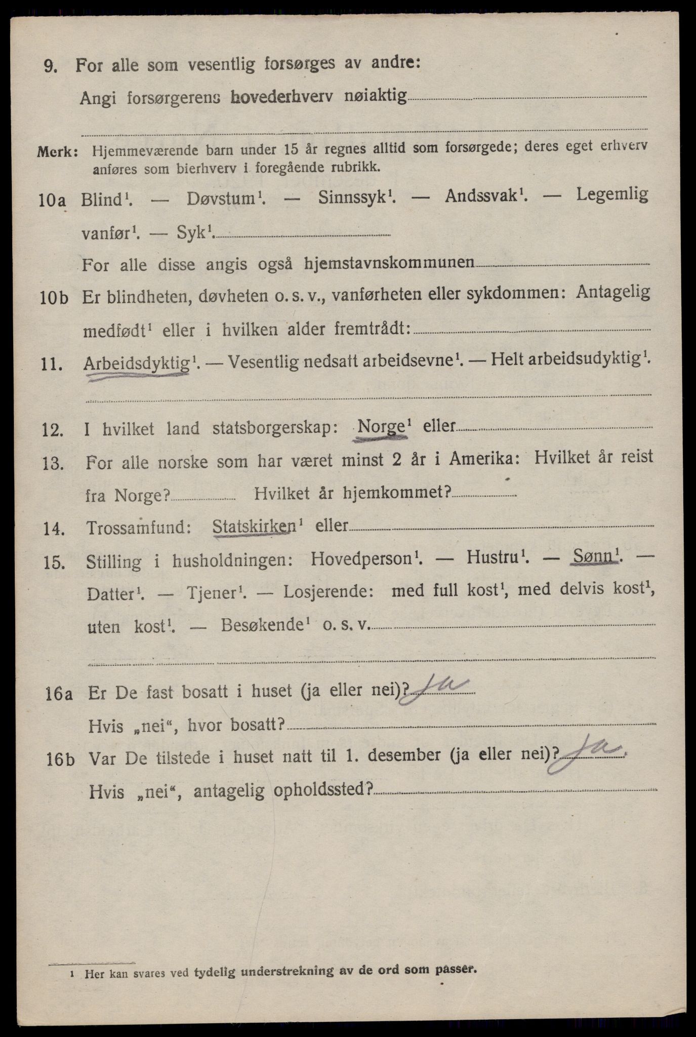 SAST, Folketelling 1920 for 1126 Hetland herred, 1920, s. 3614