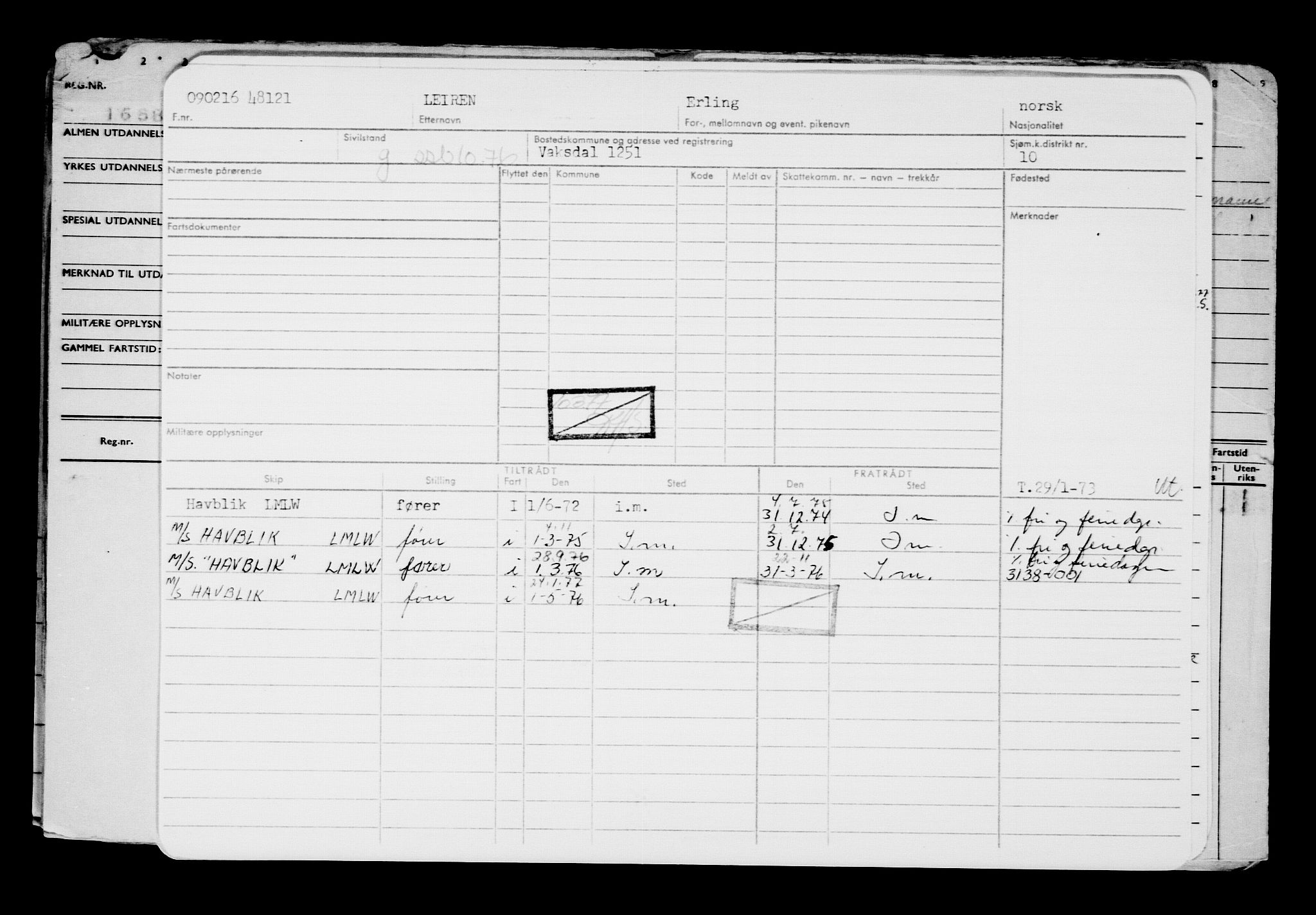 Direktoratet for sjømenn, AV/RA-S-3545/G/Gb/L0136: Hovedkort, 1916, s. 525