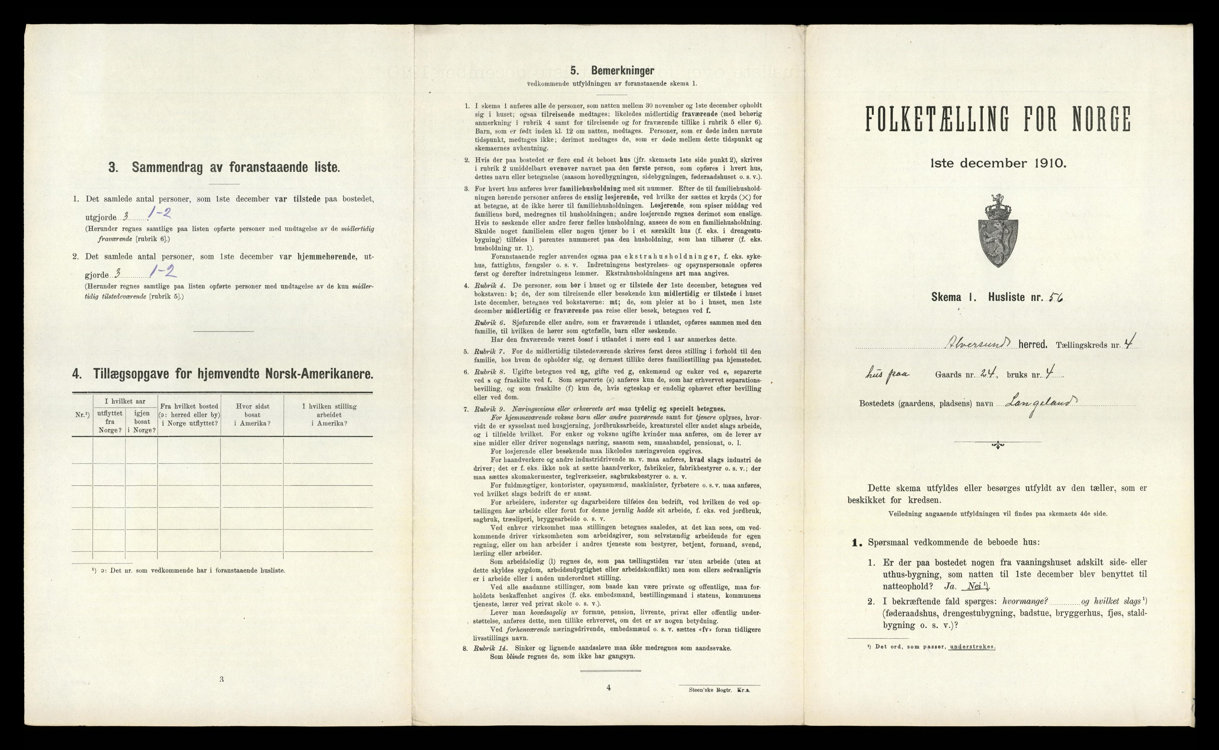 RA, Folketelling 1910 for 1257 Alversund herred, 1910, s. 384