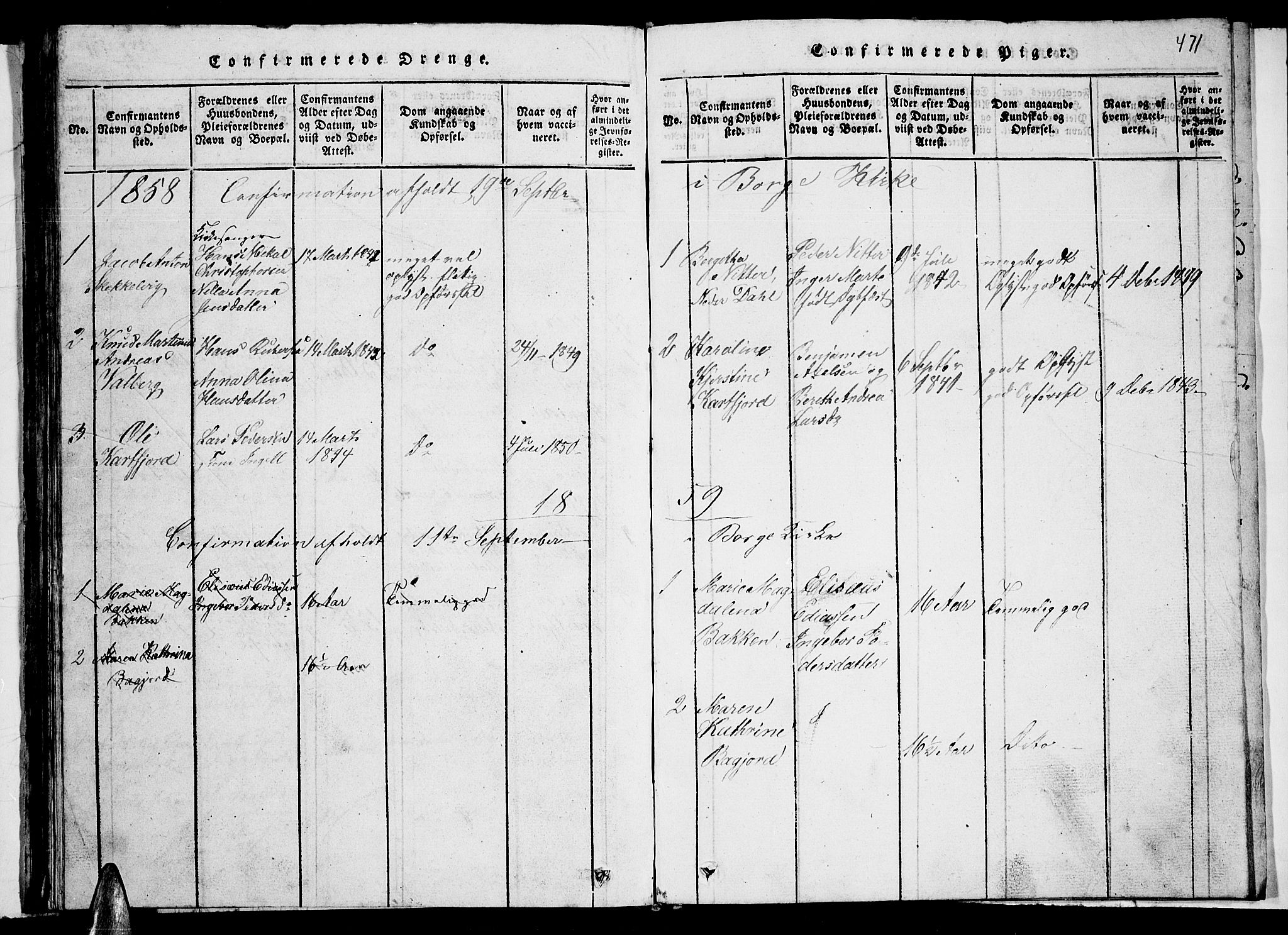 Ministerialprotokoller, klokkerbøker og fødselsregistre - Nordland, AV/SAT-A-1459/884/L1195: Klokkerbok nr. 884C01, 1837-1867, s. 470-471