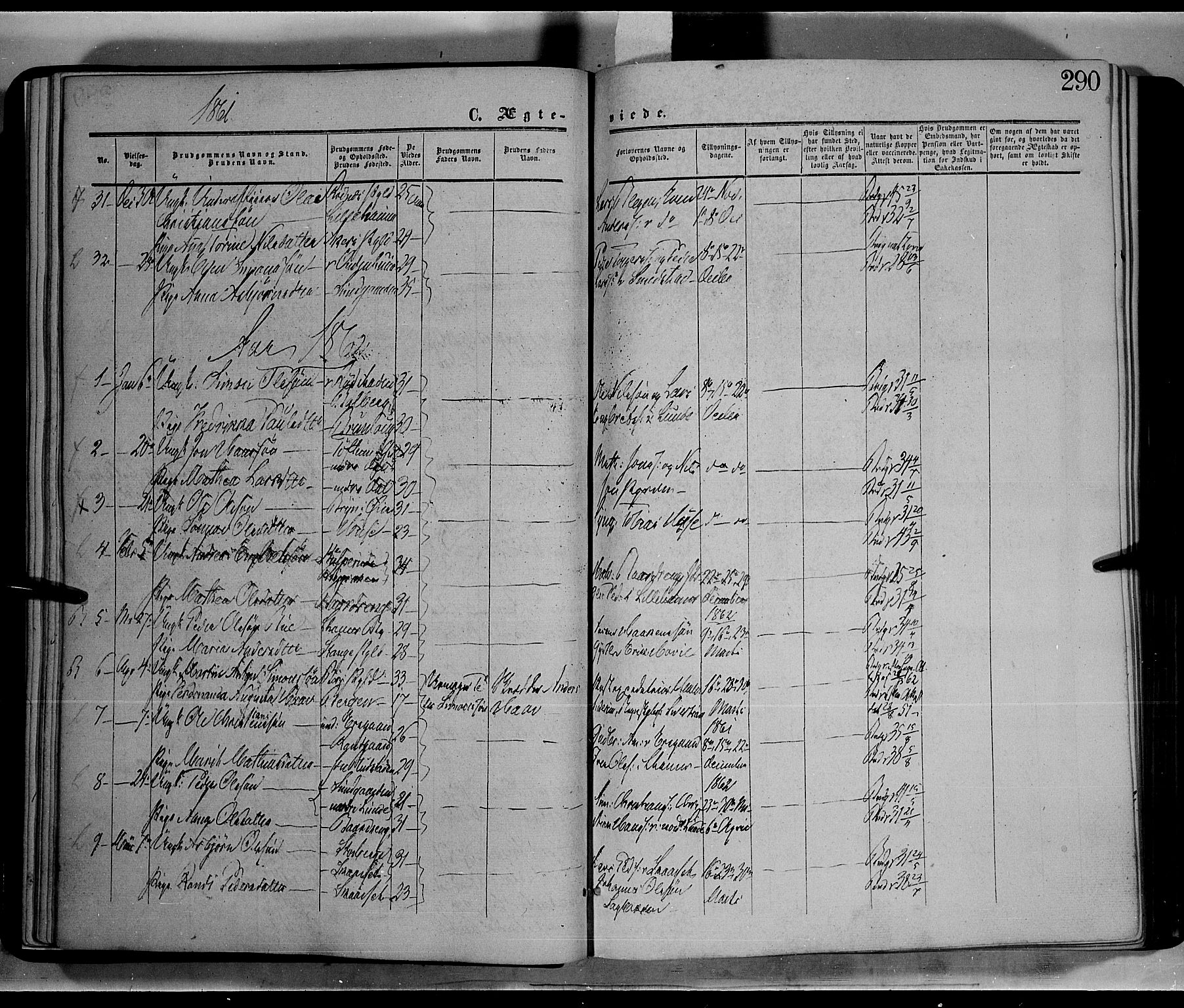 Fåberg prestekontor, AV/SAH-PREST-086/H/Ha/Haa/L0006: Ministerialbok nr. 6B, 1855-1867, s. 290