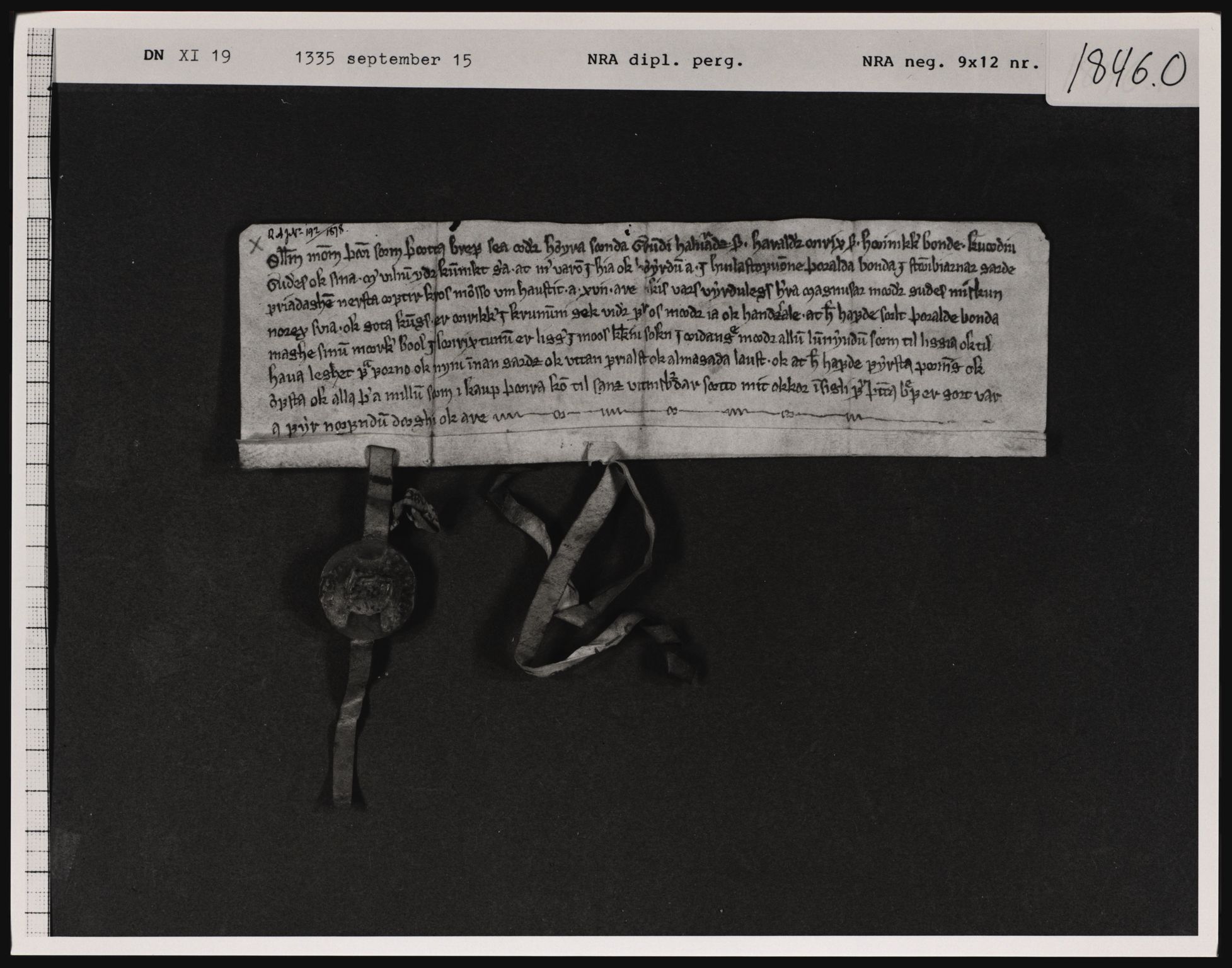 Riksarkivets diplomsamling, AV/RA-EA-5965/F01/F01a/L0035: Dokumenter, 1335, s. 5