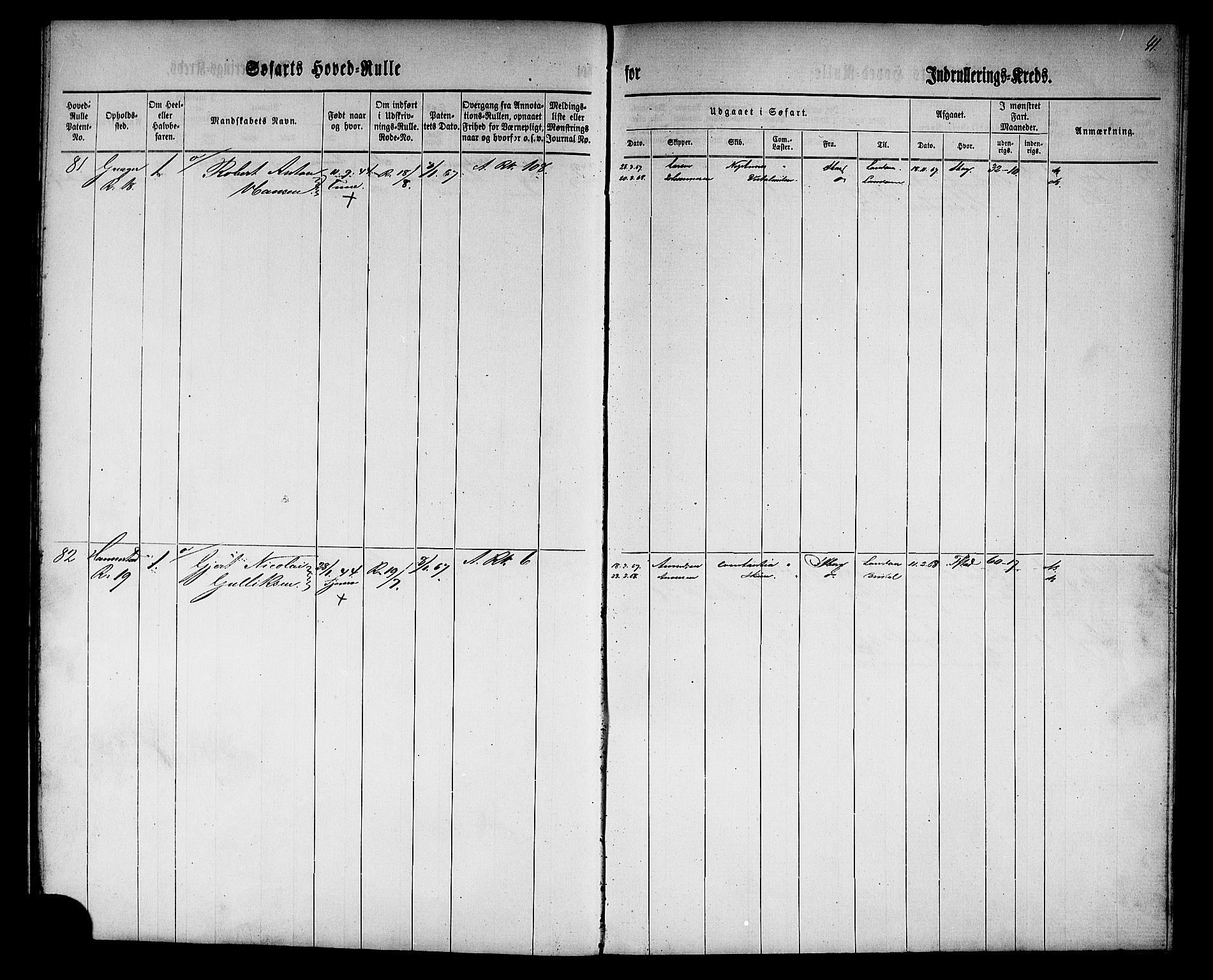 Sarpsborg mønstringskontor, SAO/A-10569c/F/Fc/Fcb/L0001: Hovedrulle, 1860, s. 43