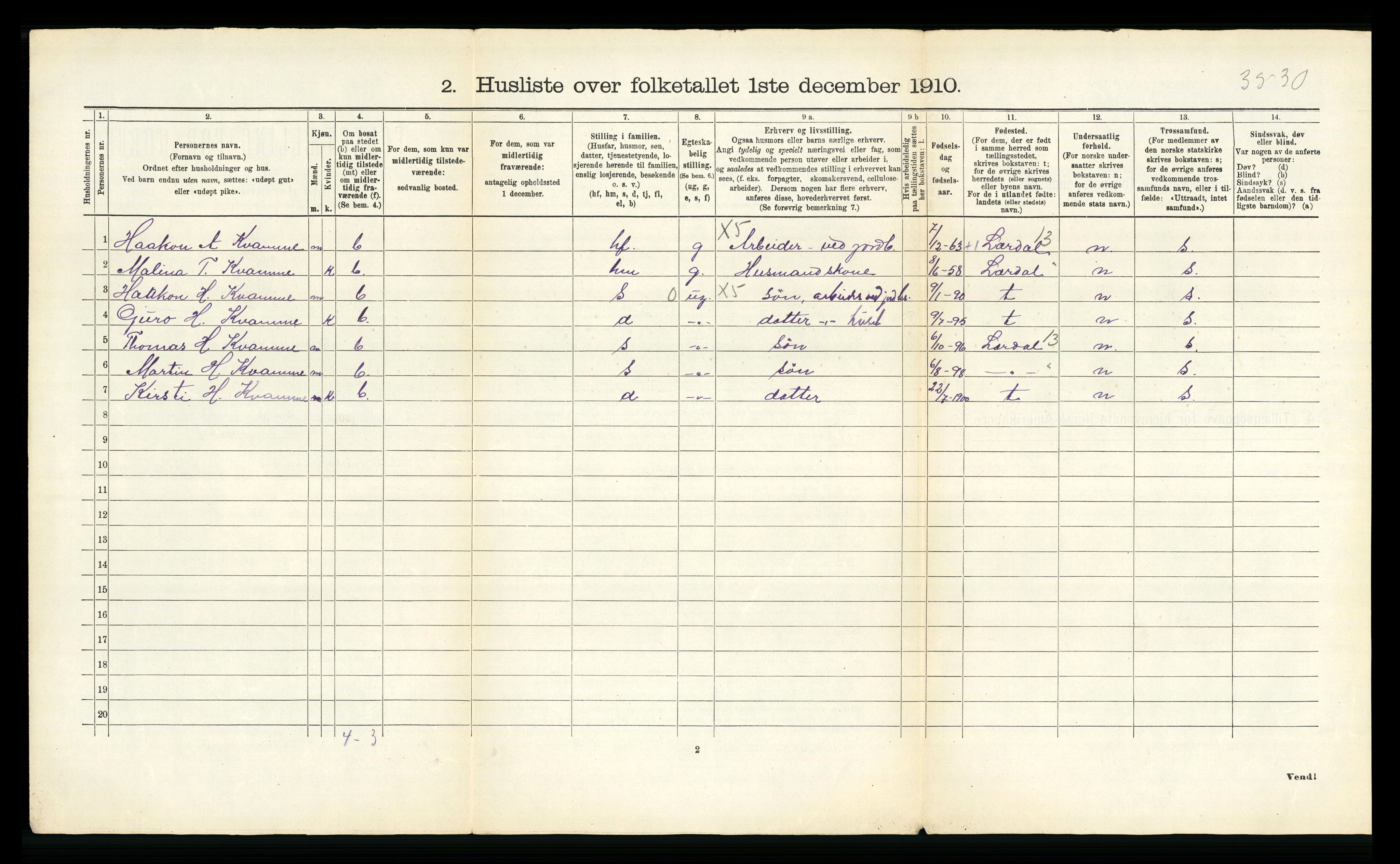 RA, Folketelling 1910 for 1423 Borgund herred, 1910, s. 28